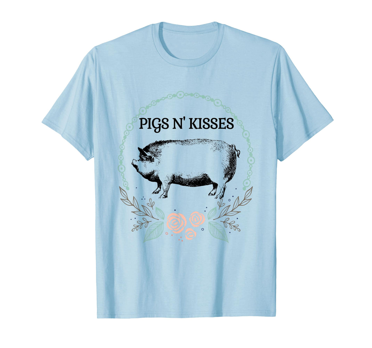 Cute Pot Belly Pig Shirt-Pigs N Kisses Pig Lovers Gifts T-Shirt