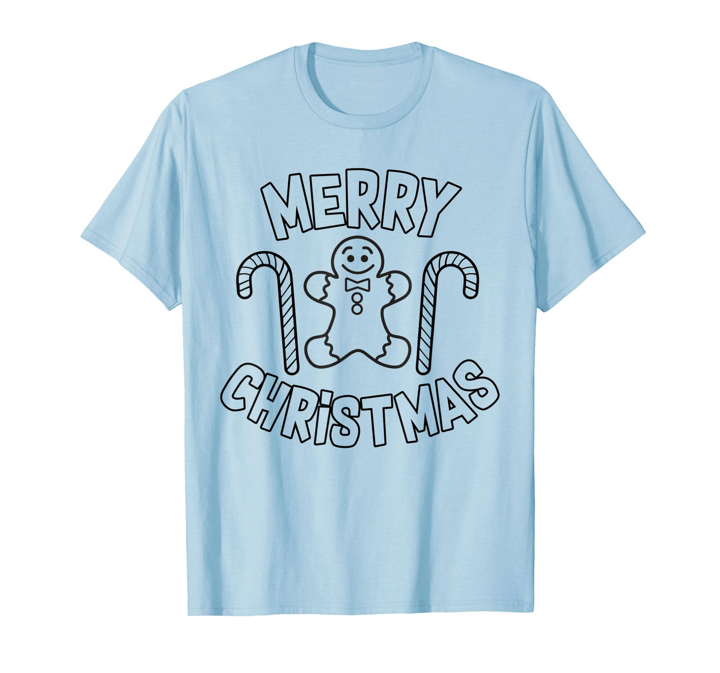 Christmas Coloring Page Shirt, Kids Holiday Gift T-Shirt