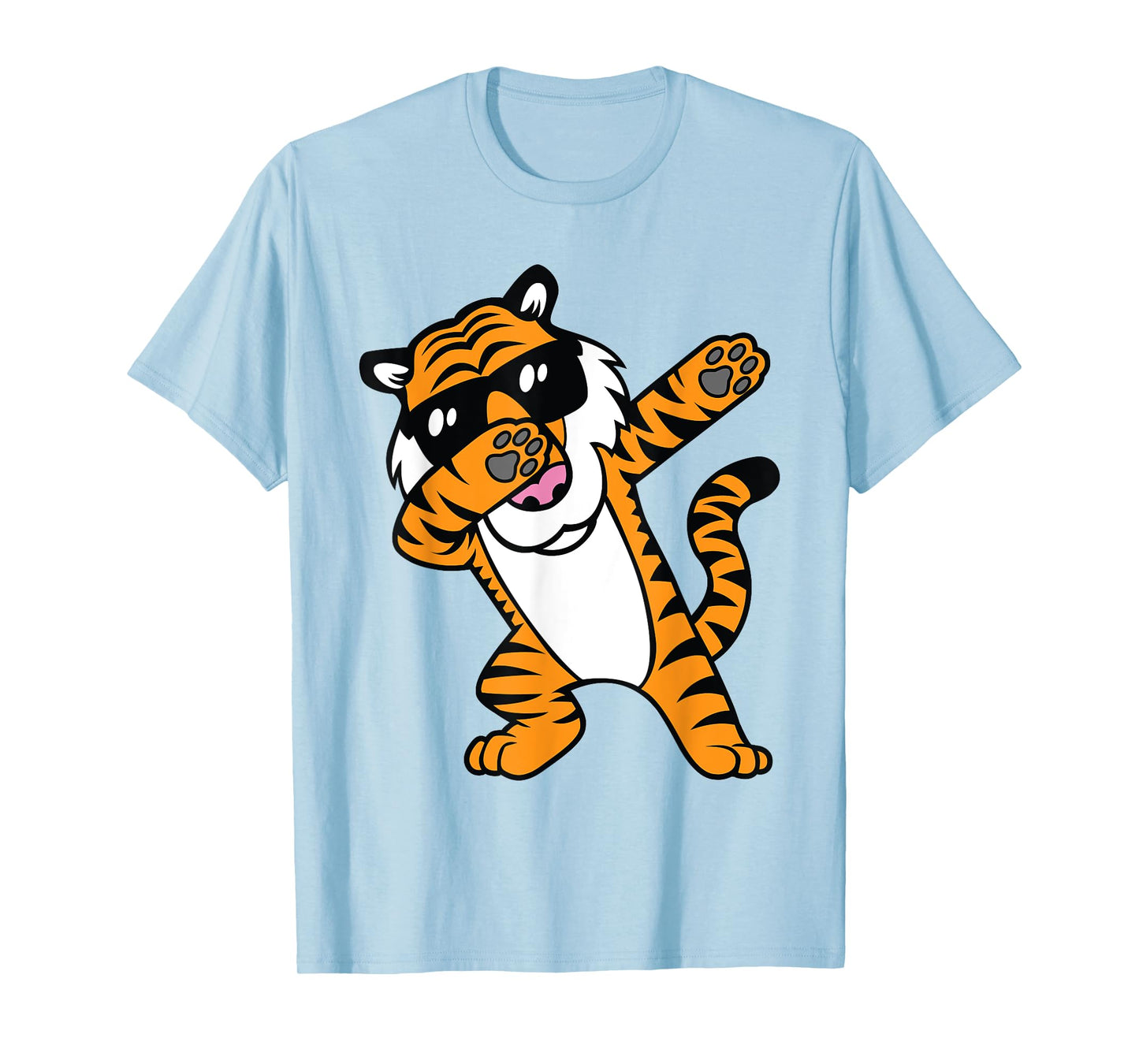 Dabbing Tiger Funny Cool Dancing Big Cat Dab Men Women Girls Kids T-Shirt