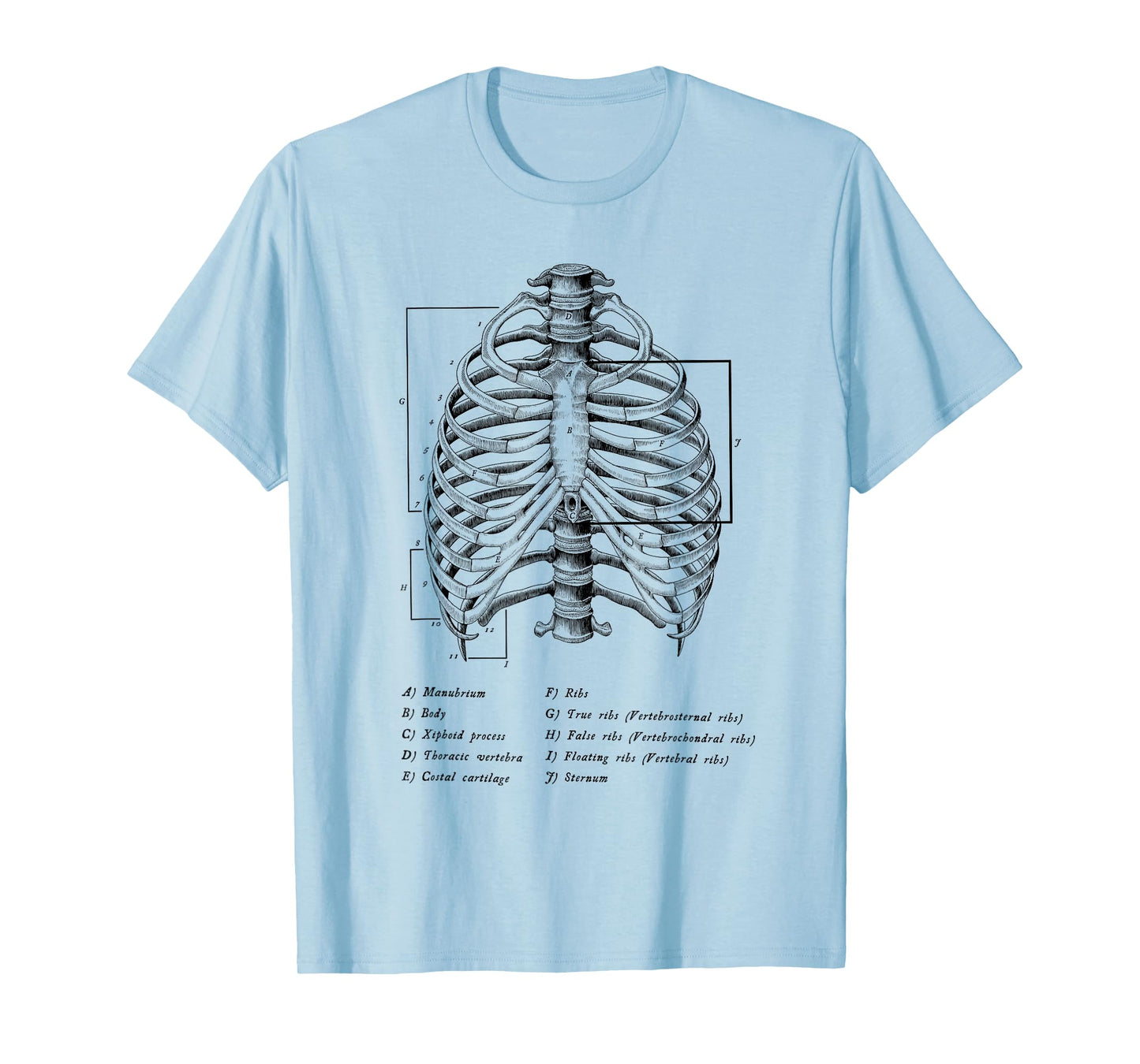 Anatomy Anatomical Med School Student Gifts Medicine Doctor T-Shirt