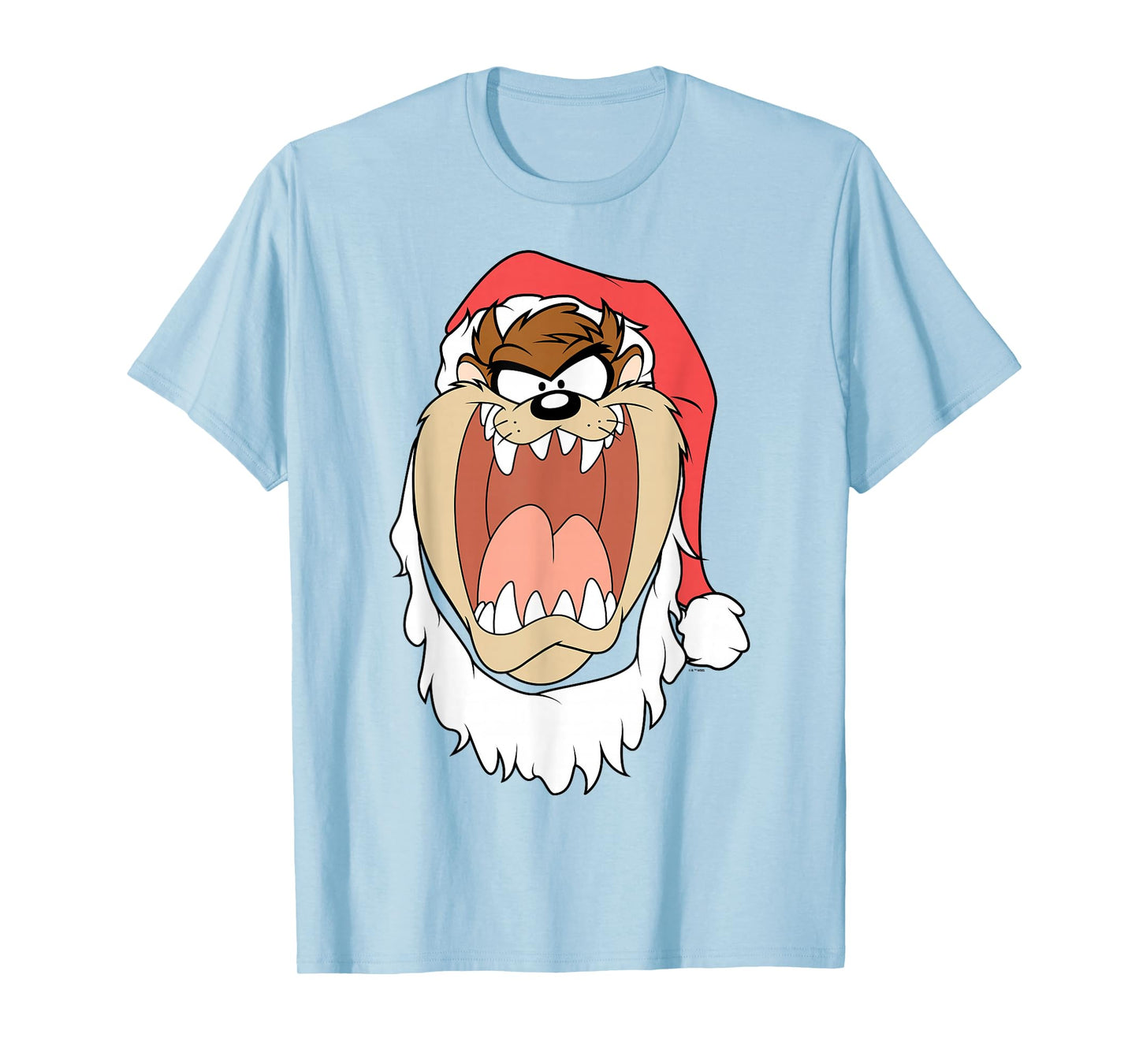 Christmas Looney Tunes Taz Santa Beard Costume T-Shirt