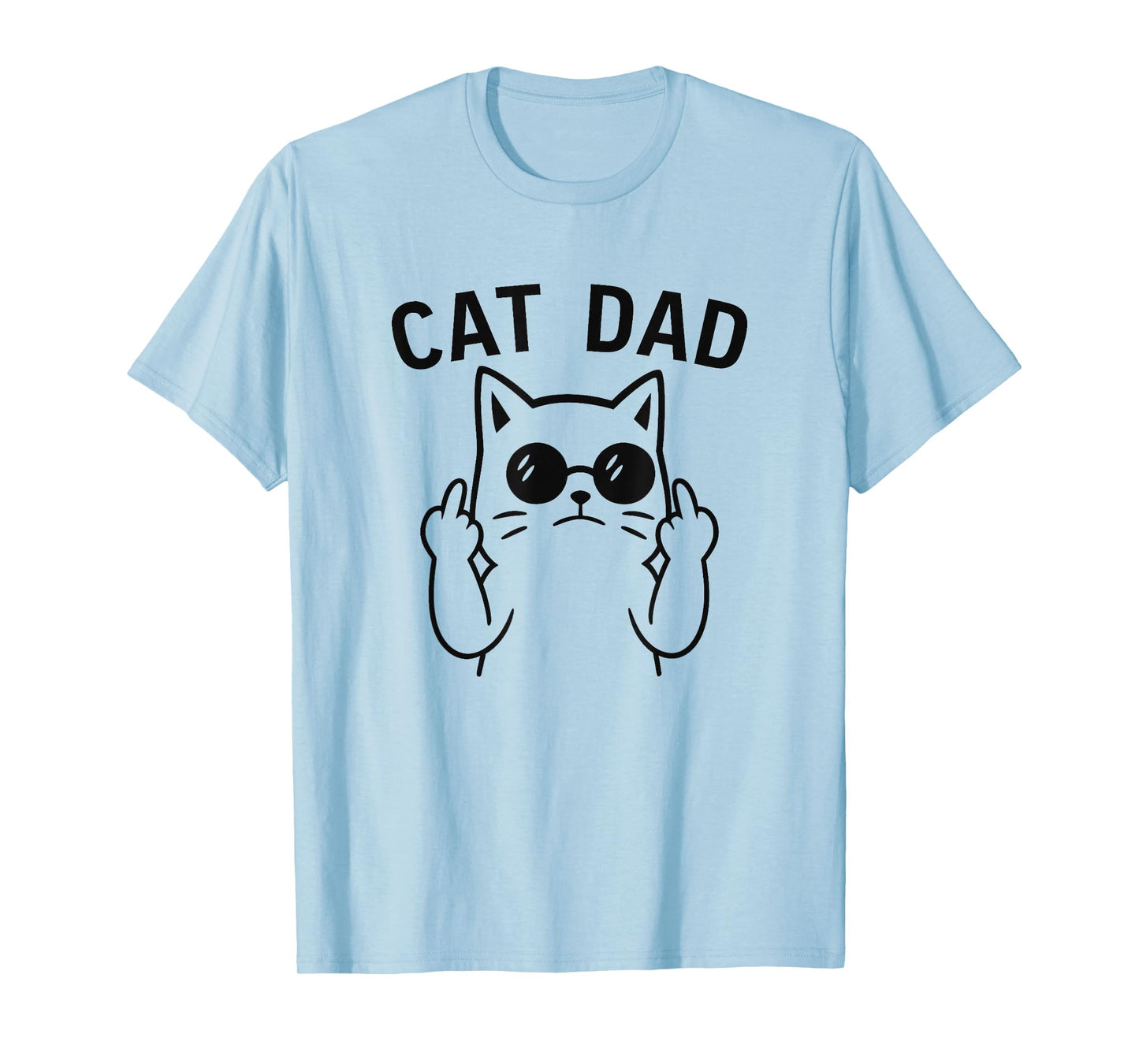 Cat Dad Funny Gift for Men Boys T-Shirt