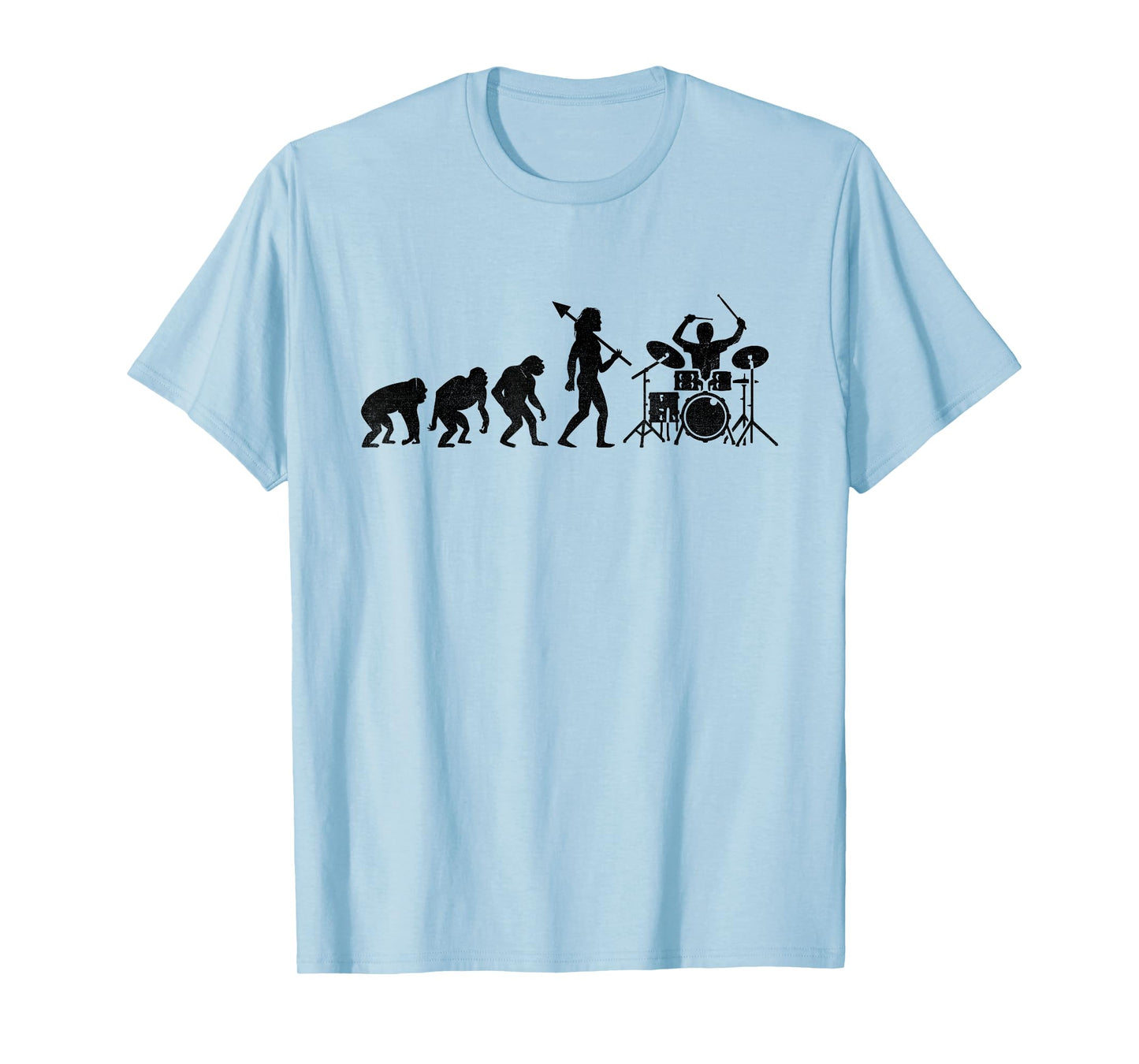 Drummer Evolution Drum Music Lover Drumming Drummers T-Shirt