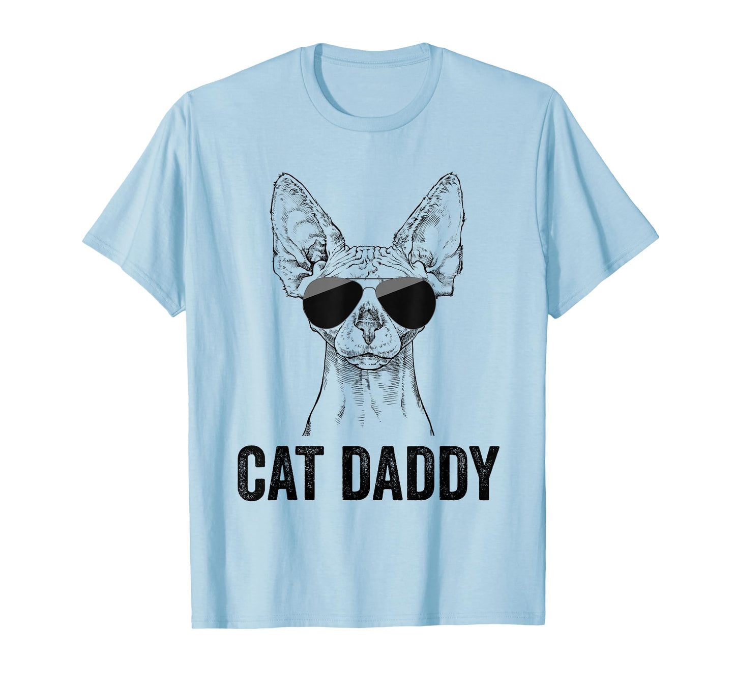 Cat Daddy Vintage Sphynx Cat Dad Father's Day T-Shirt