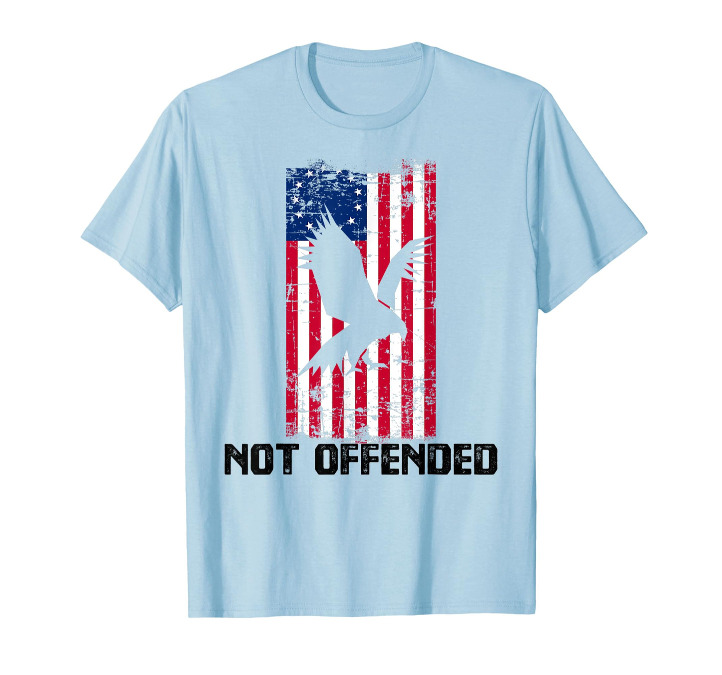 Not Offended Patriotic Betsy Ross American USA Flag 13 Stars T-Shirt for Women Men