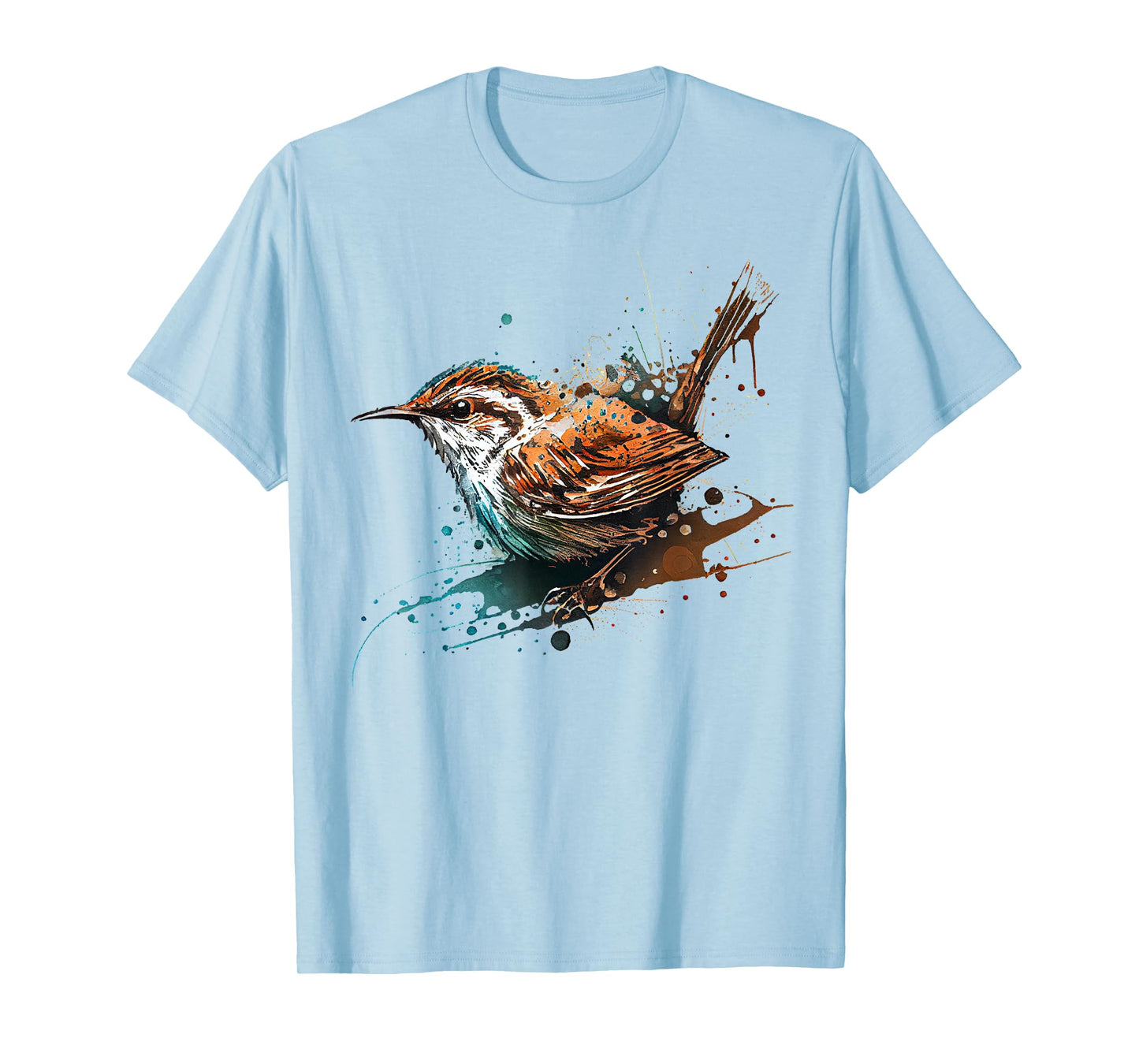 Wren, cute bird painting T-Shirt