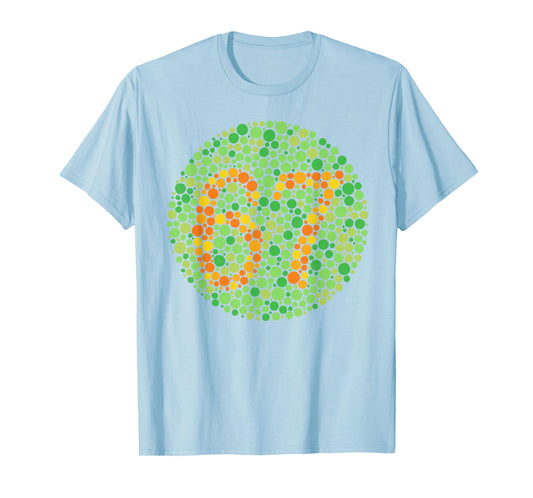 Color Blind Test 67 Six Seven Polka Dot Teacher Nurse Kids T-Shirt