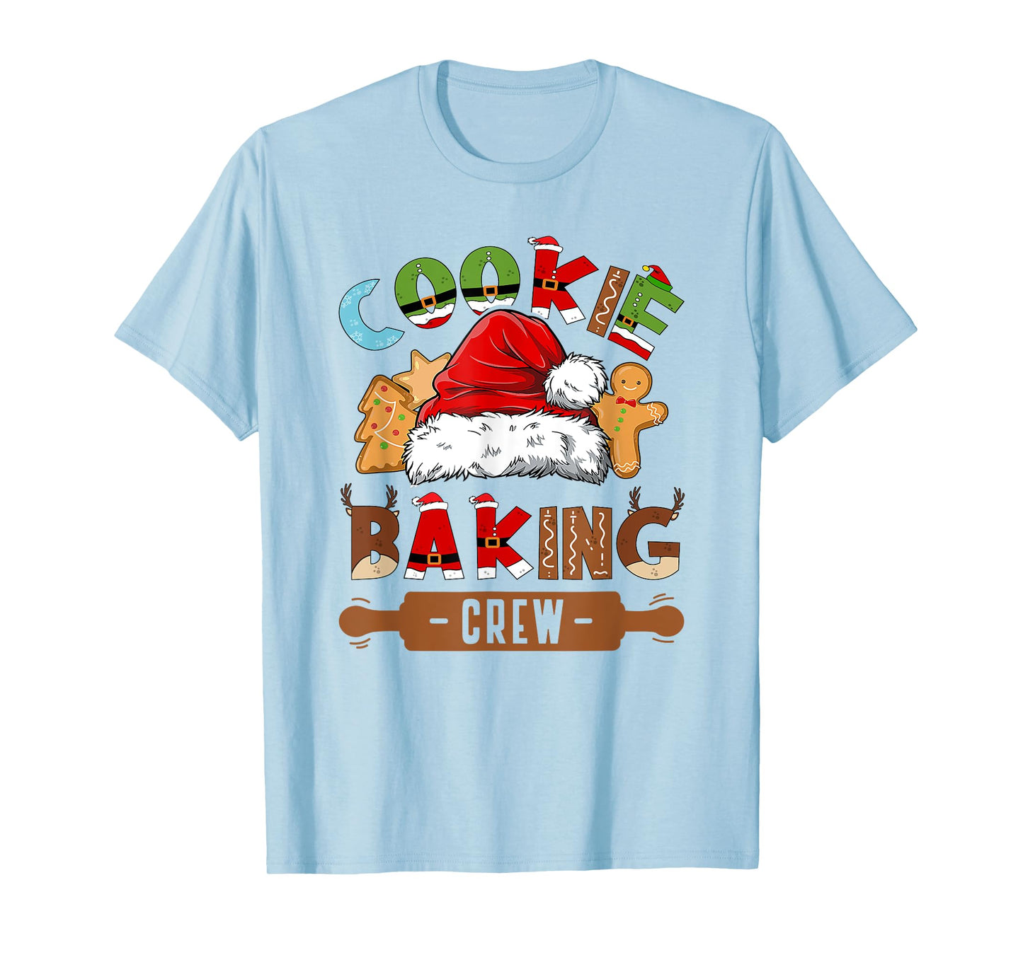 Cookie Baking Crew Pajama Family Christmas Gingerbread Team T-Shirt