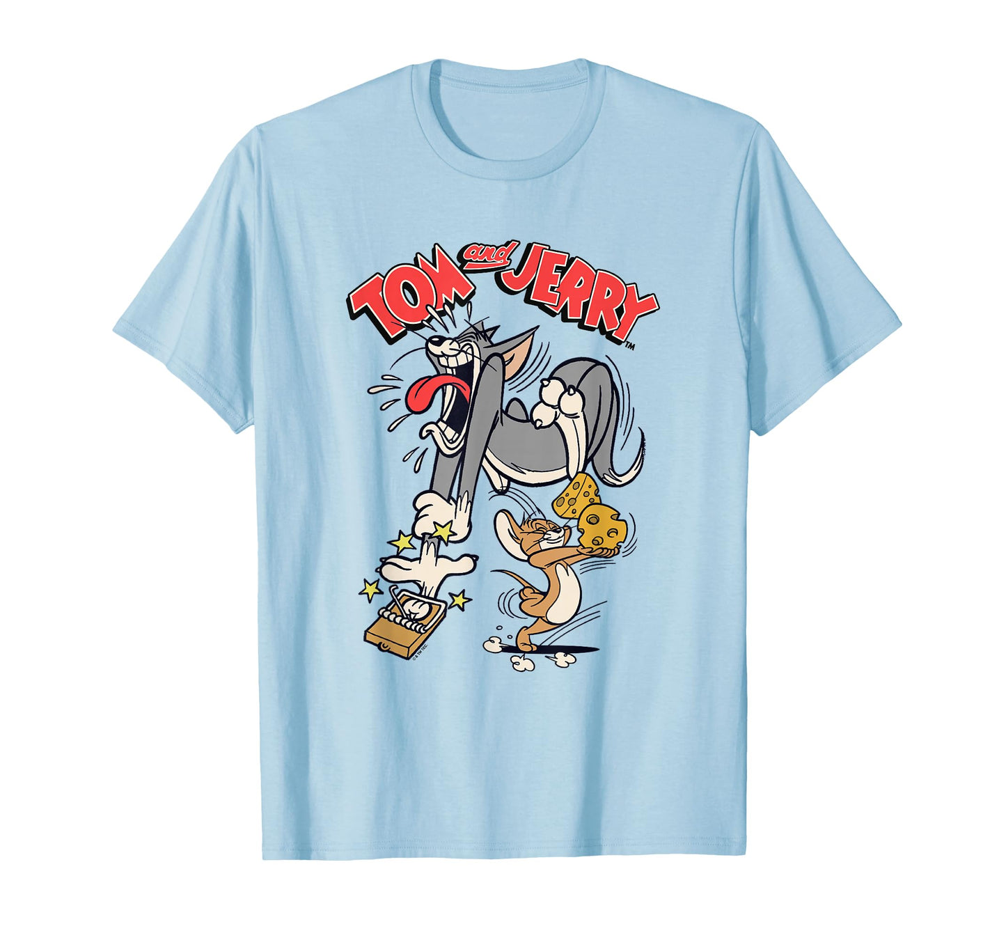 Tom and Jerry Classic Mousetrap Fail Scene Logo T-Shirt
