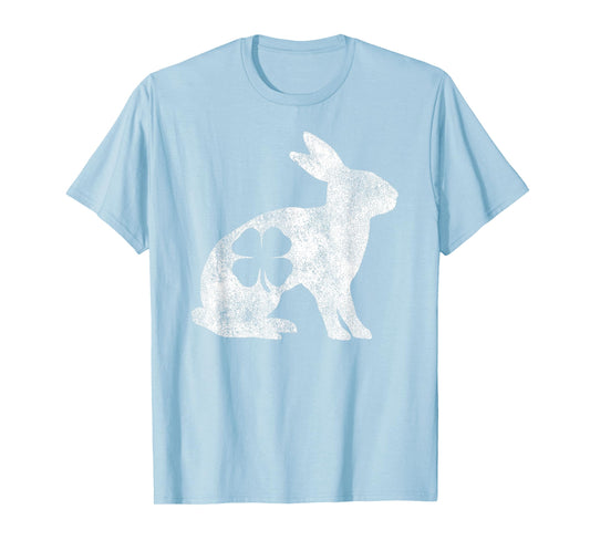 St. Patrick's Day Rabbit Bunny Irish Green Shamrock Clover T-Shirt