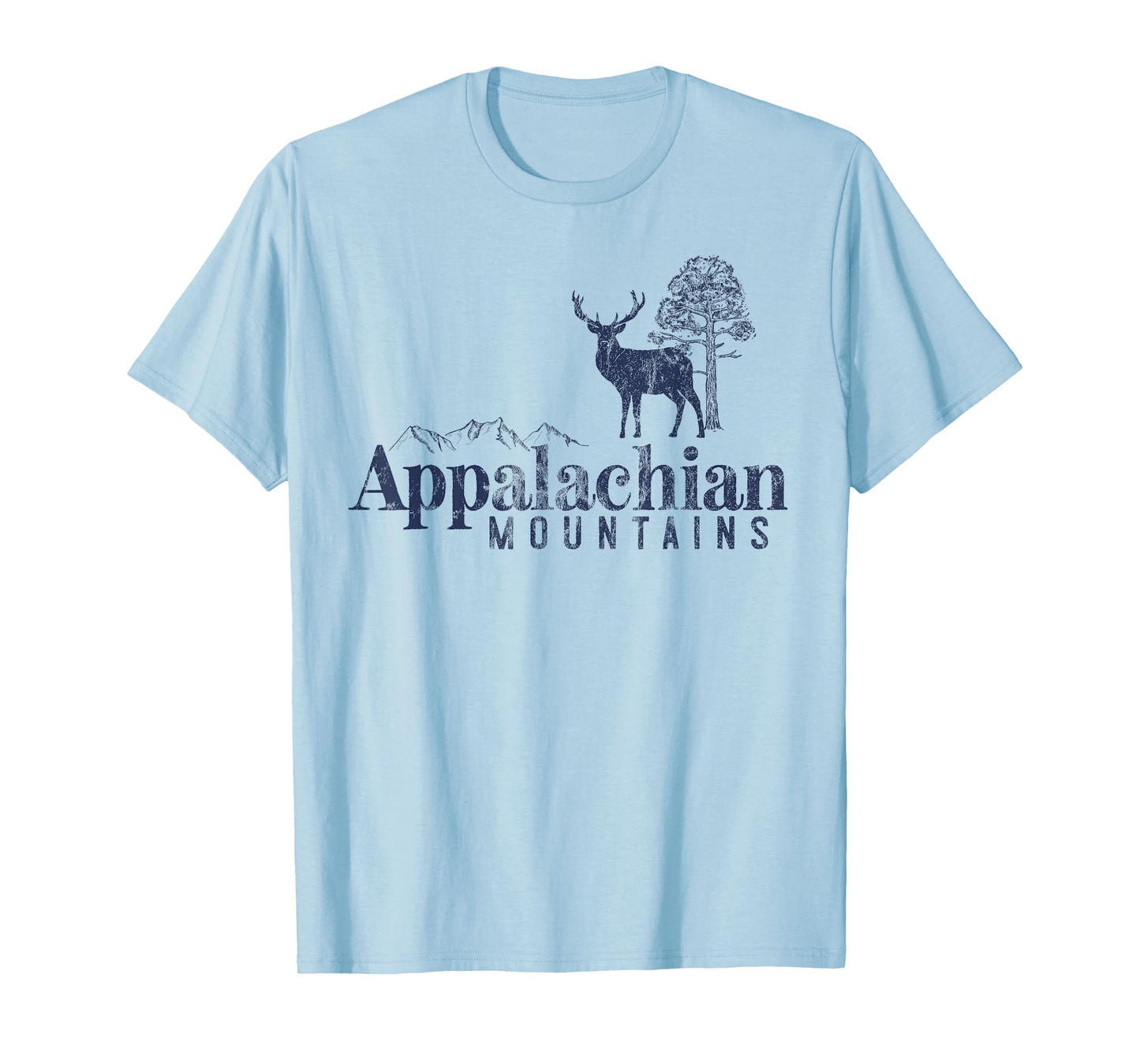 Appalachian Mountains Vintage Retro Style Men Women Outdoors T-Shirt