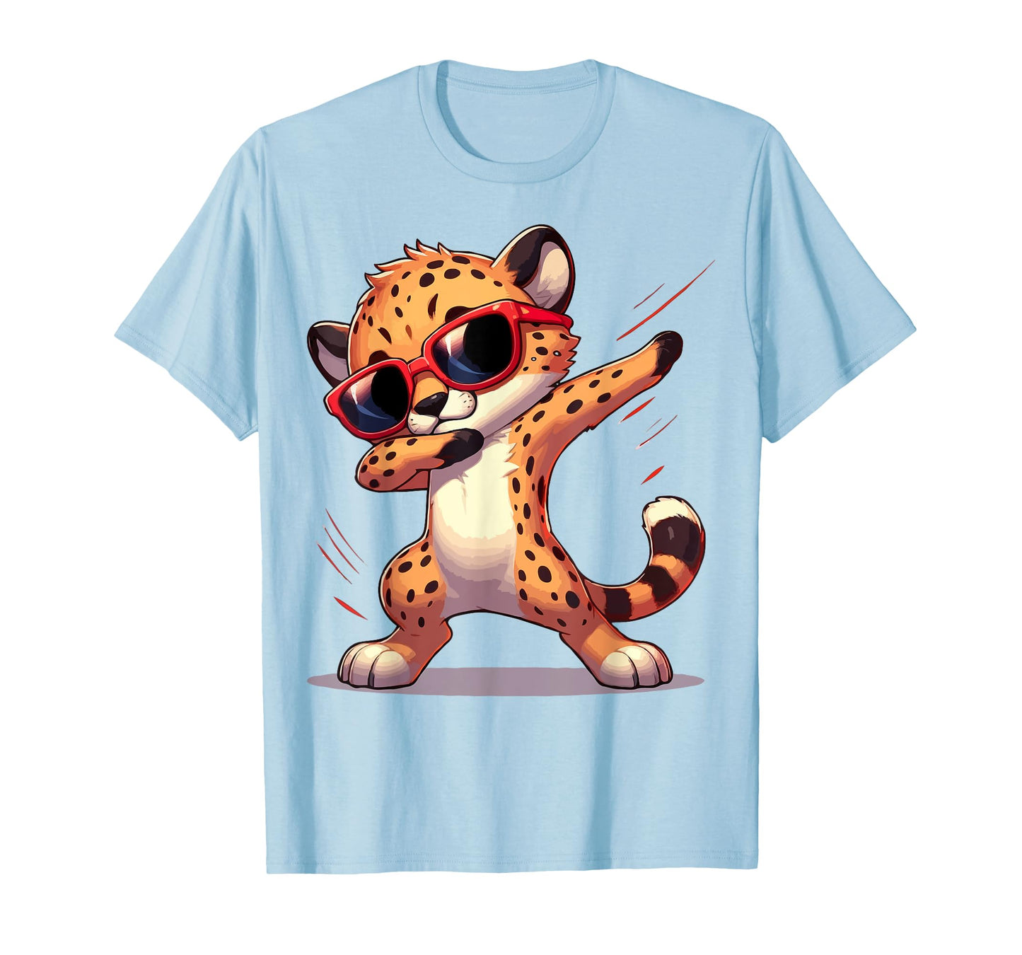 Dabbing Cheetah Sunglasses Cheetah Animal T-Shirt