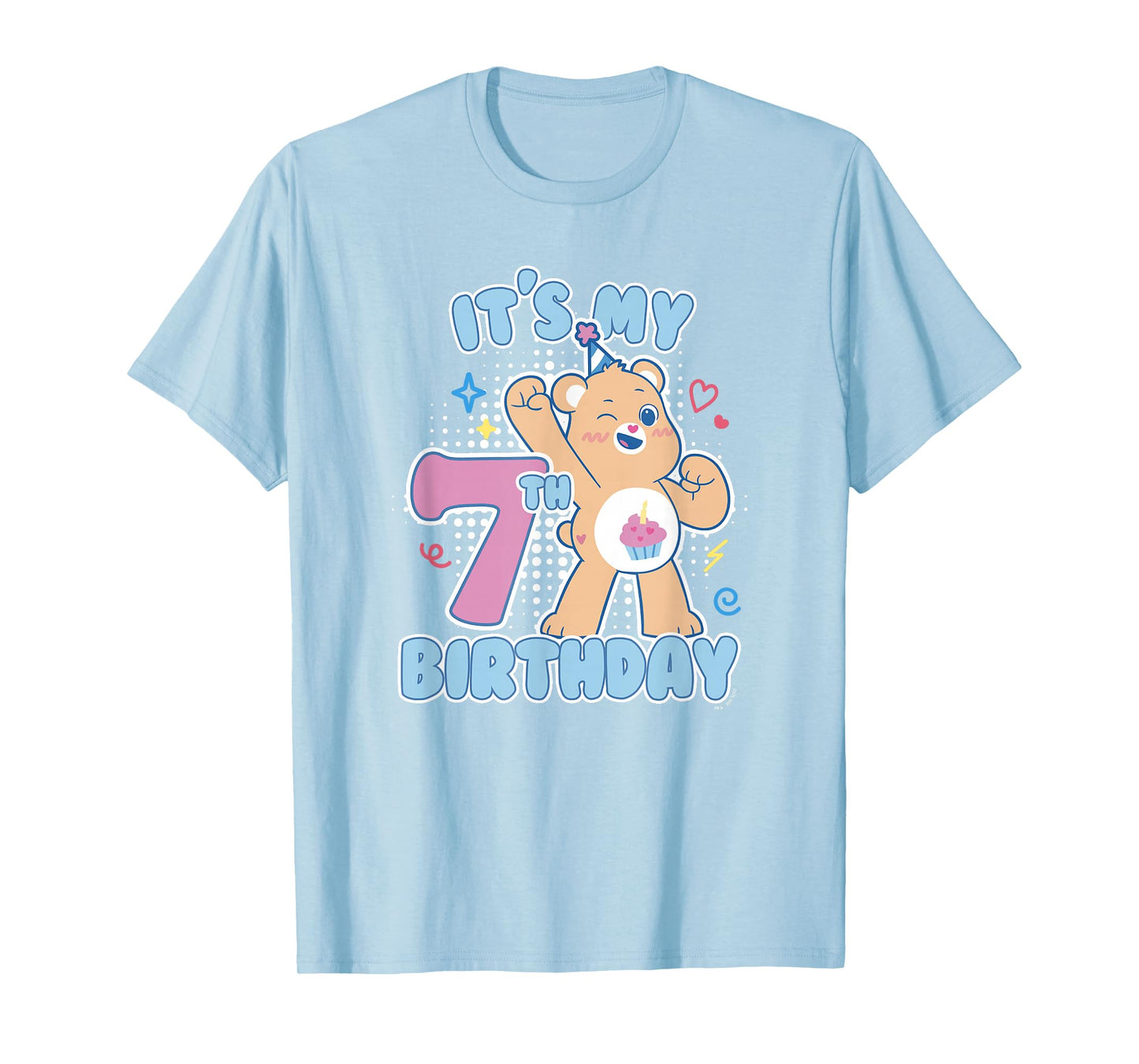 Care Bears Birthday Bear It's My 7th Birthday Celebration T-Shirt