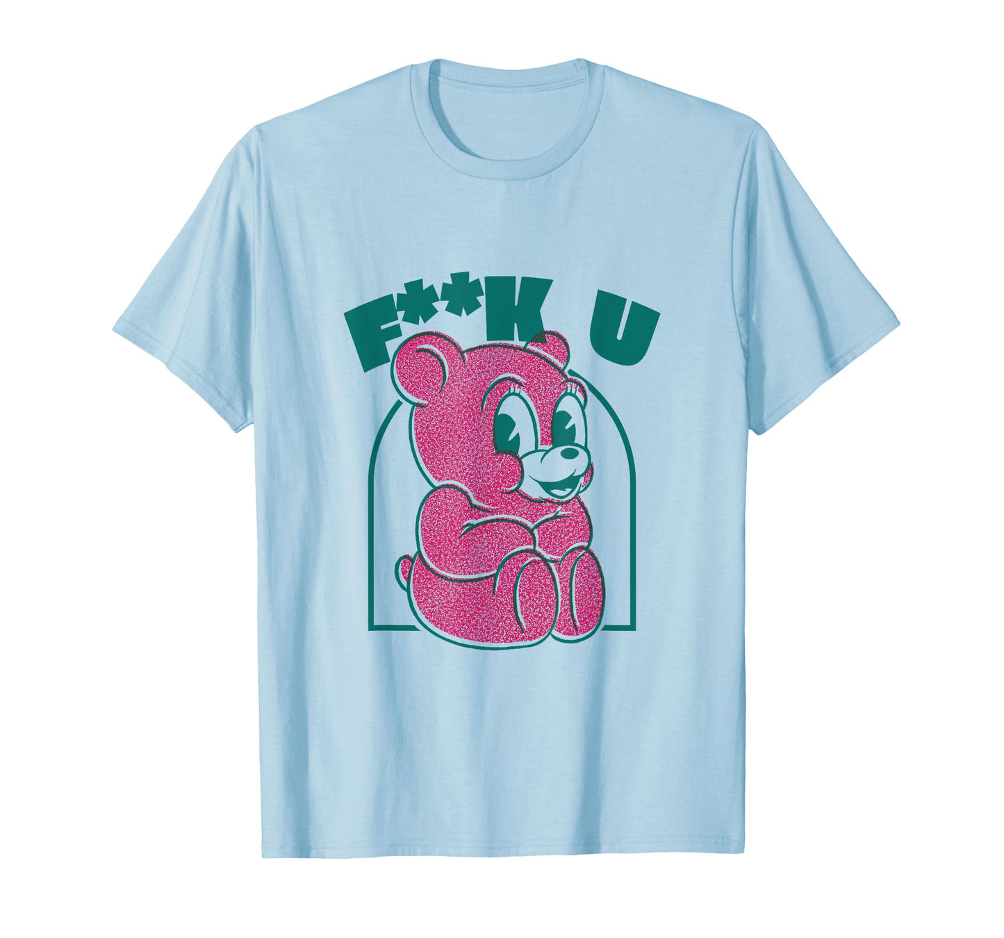 Cute teddy bear Fuck You provocative middle finger T-Shirt