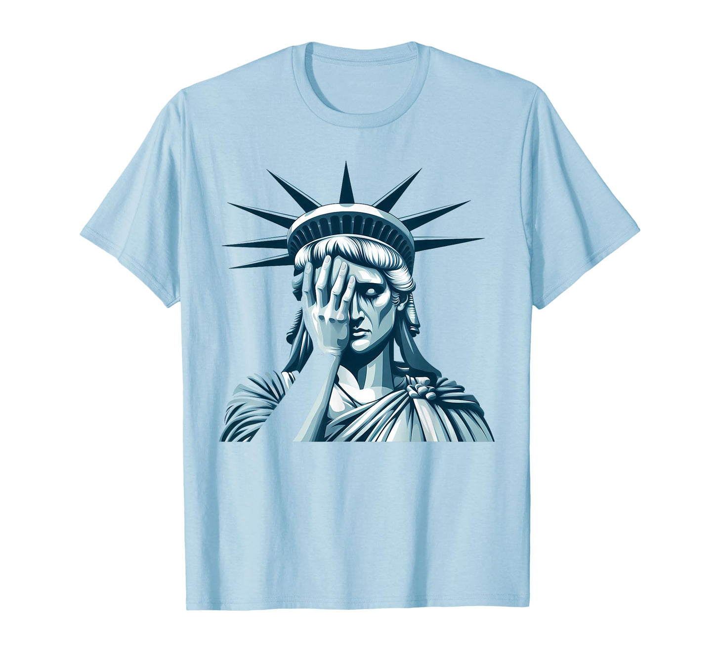 Statue of Liberty Sad, USA, Crying US Liberty T-Shirt