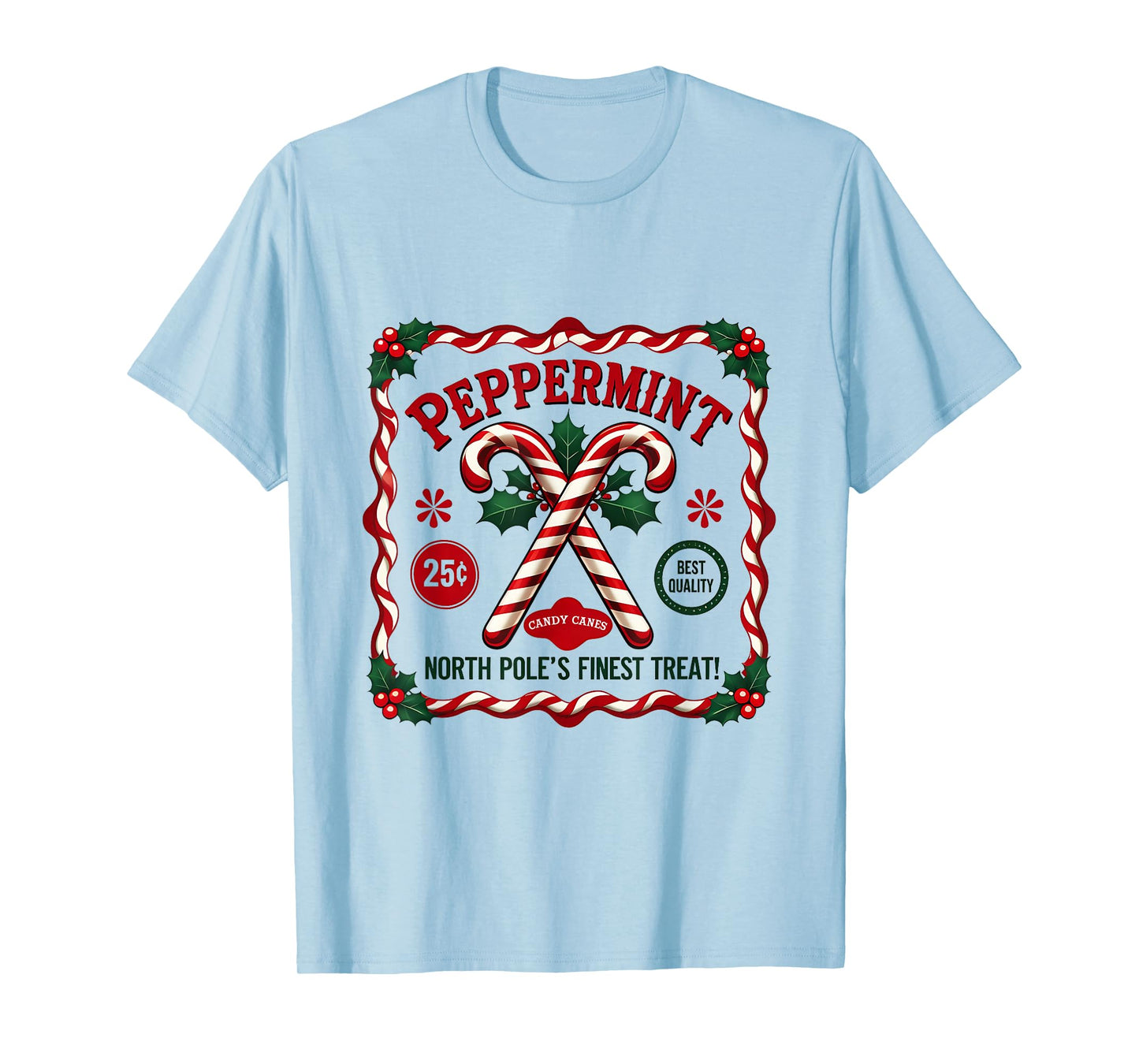 Christmas Old Fashioned Vintage North Pole Candy Company T-Shirt