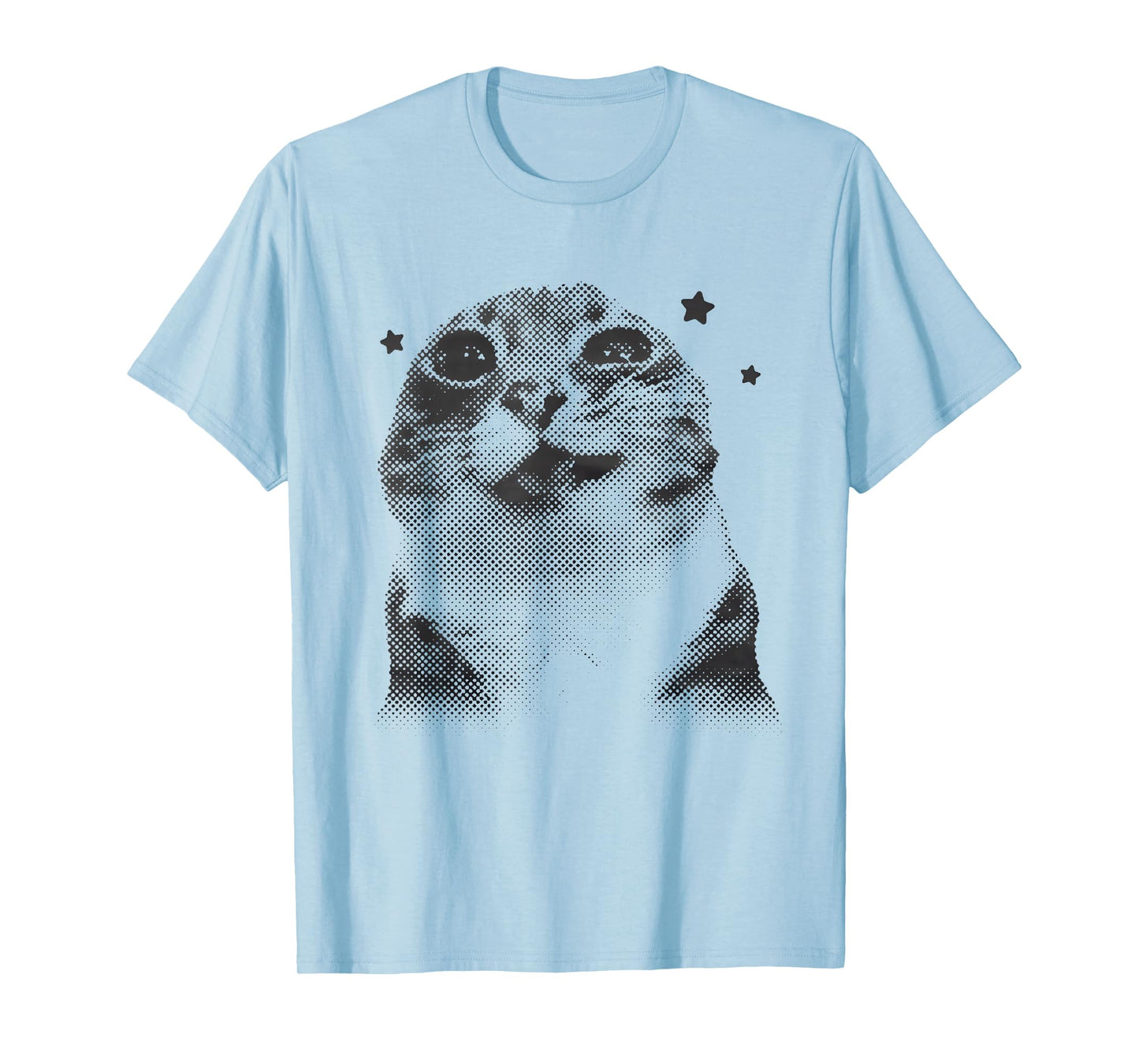 Funny Retro Cat Silly Vintage Kitten Meme Cat Lover T-Shirt