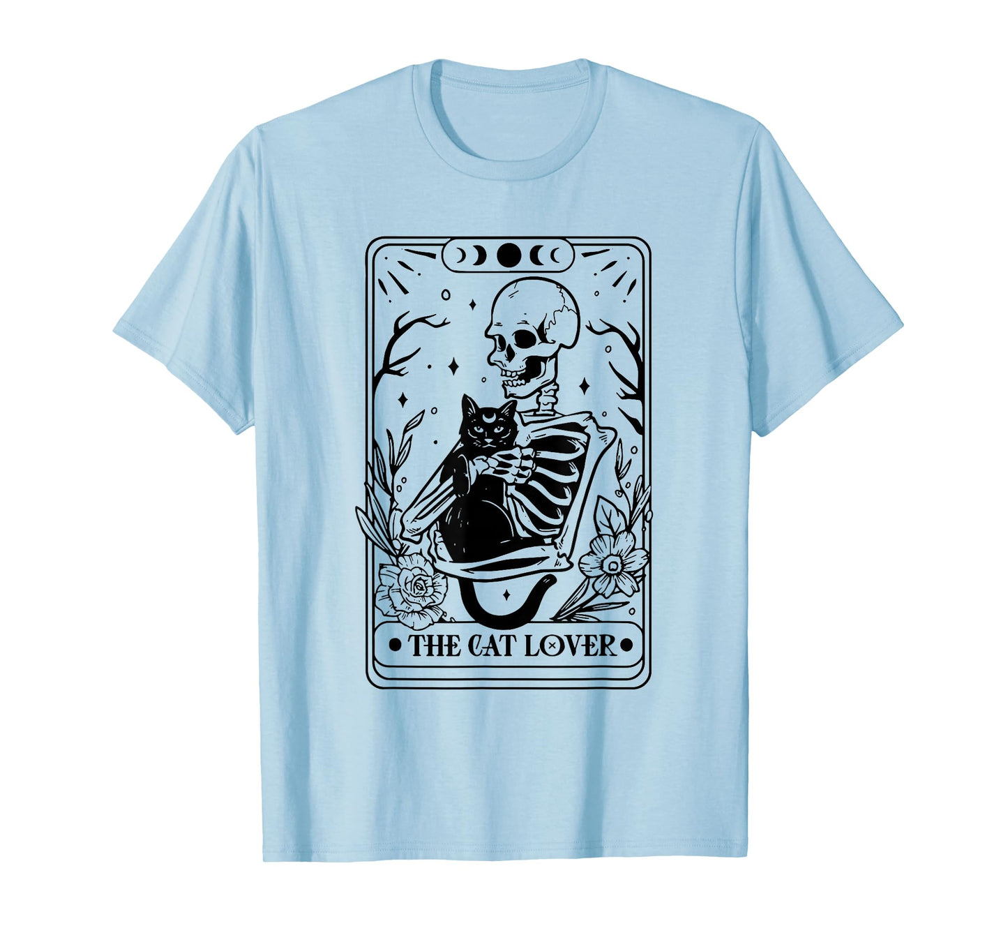 The cat Lover Tarot, Cat Lover, Skeleton and cat, Cat Tarot T-Shirt