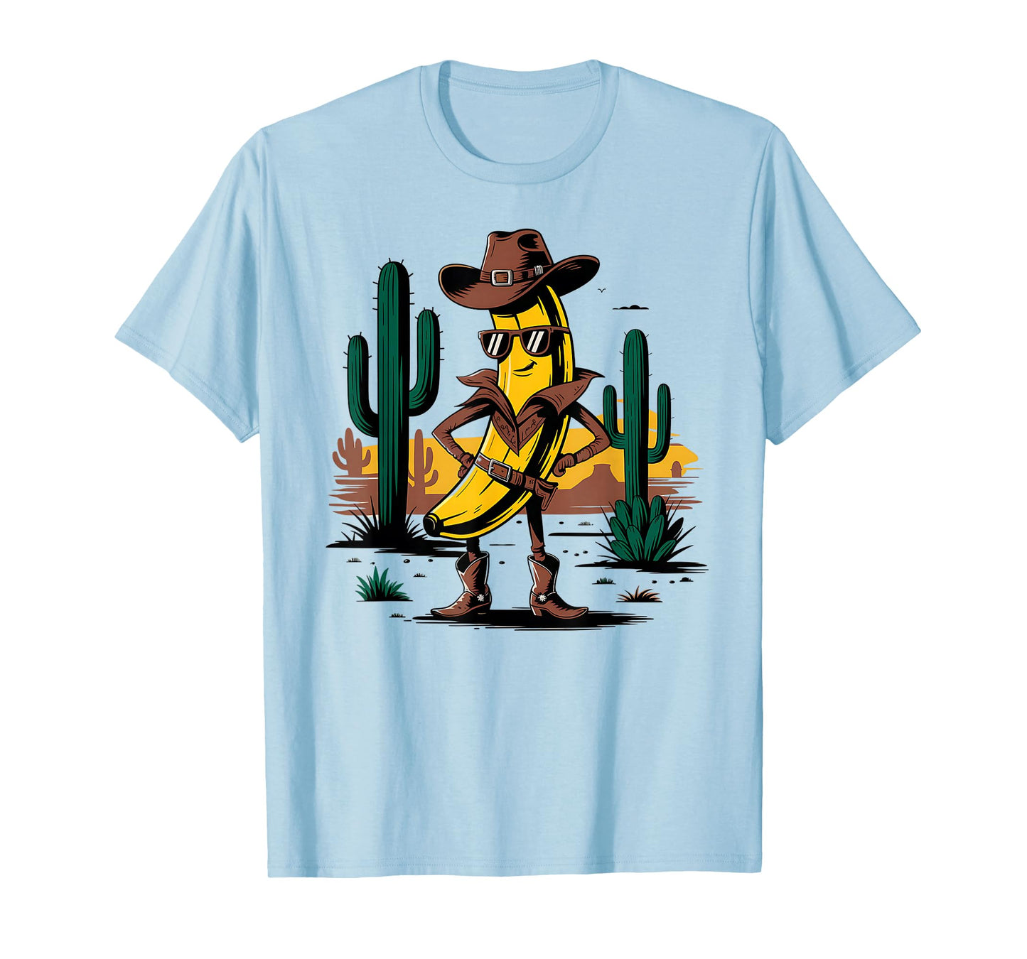Funny Banana Cowboy Cowgirl Desert Country Life Western T-Shirt