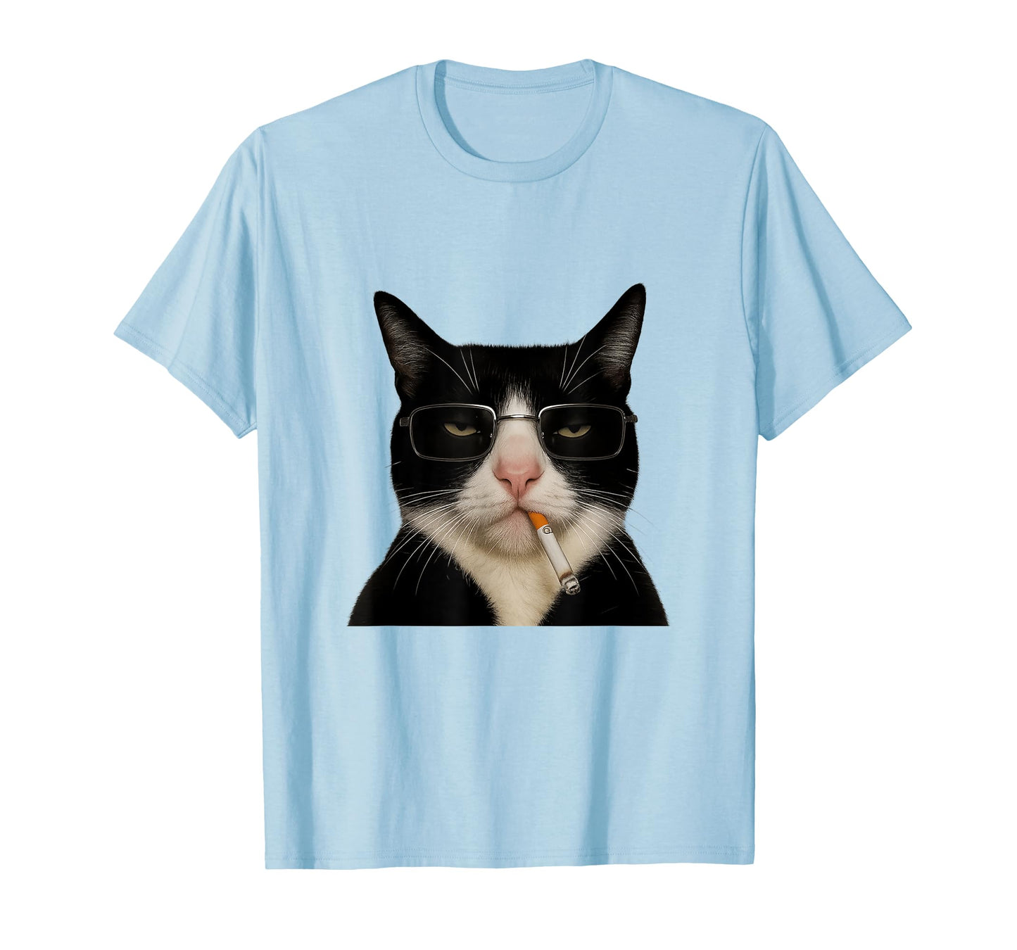 Cute Funny Cat Meme Cat Smoking Cigarette Cat Lovers T-Shirt