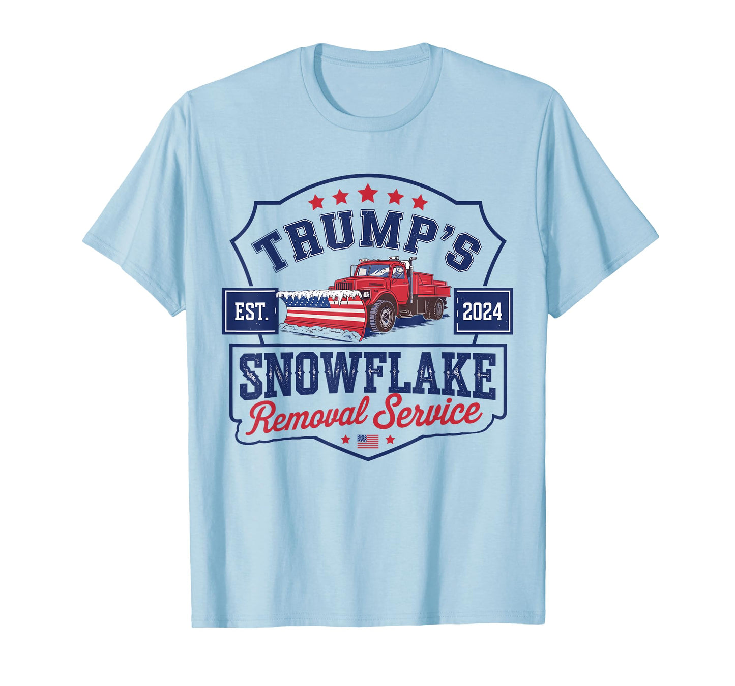 Trump's Snowflake Removal Service Funny Trump President 2024 T-Shirt