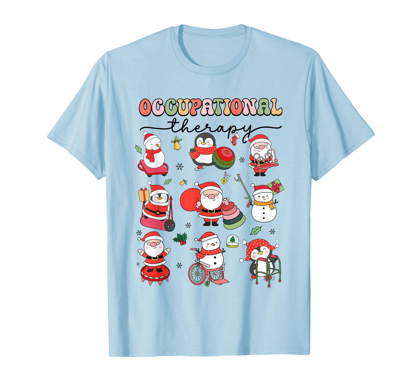 Christmas Occupational Therapy OT Therapist OT Assistant T-Shirt