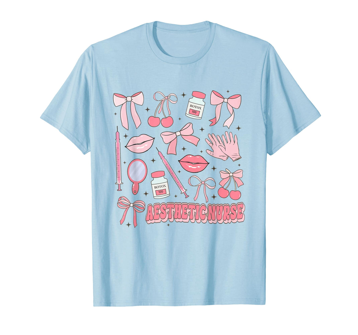 Coquette Aesthetic Nurse Injector Dermatology Botox Nurse T-Shirt