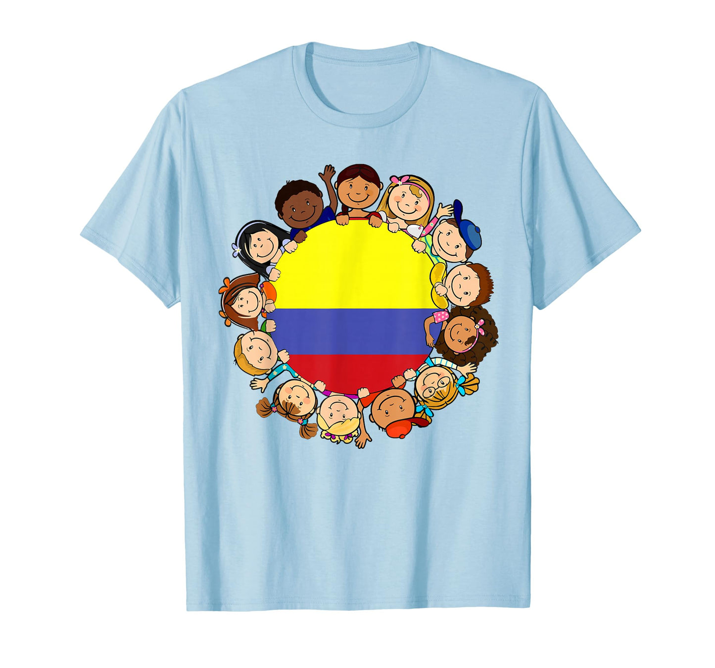Colombia Flag Colombian Kid Boy Girl Hispanic Heritage Month T-Shirt