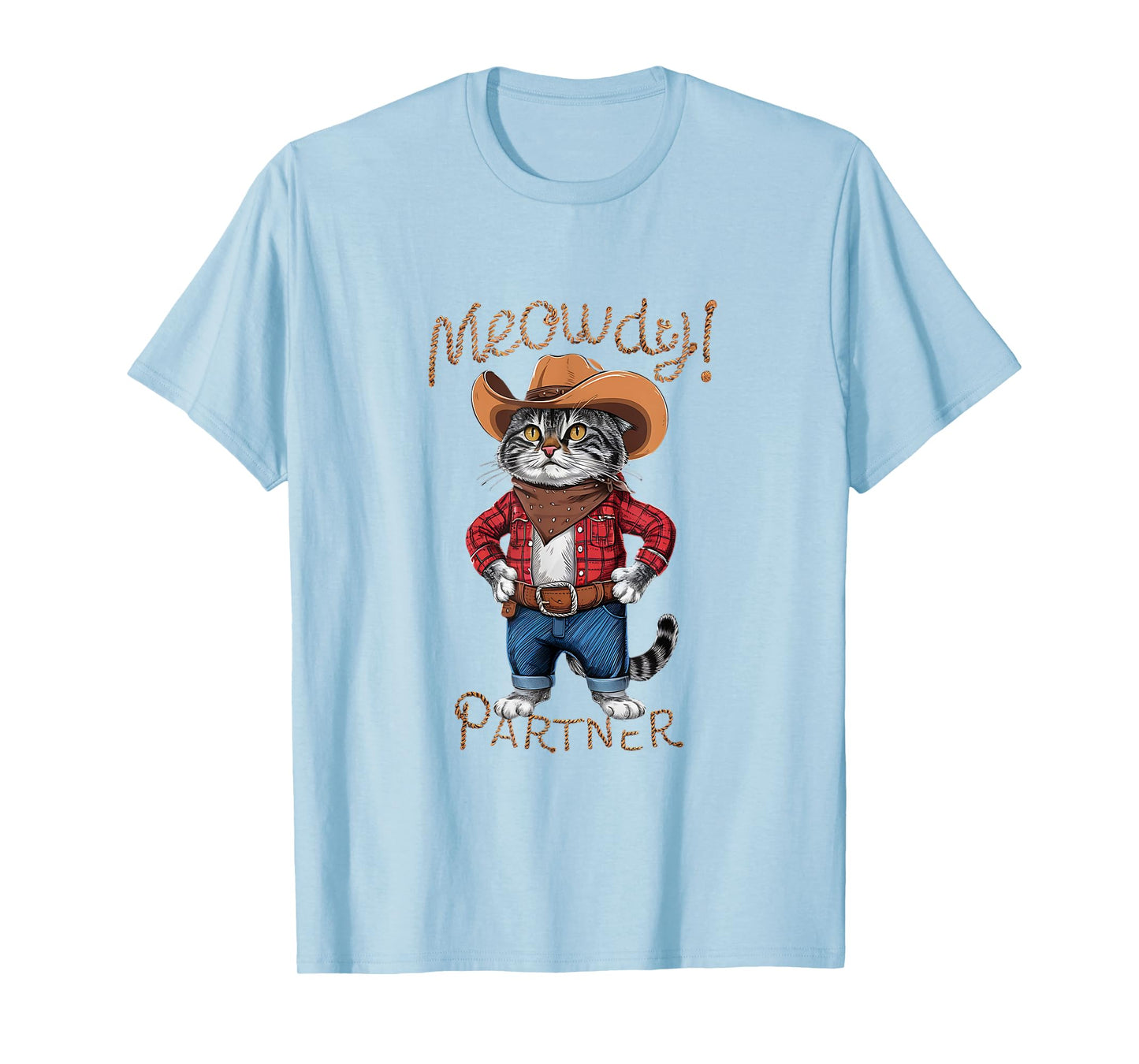 Meowdy Partner Cowboy Cat T-Shirt