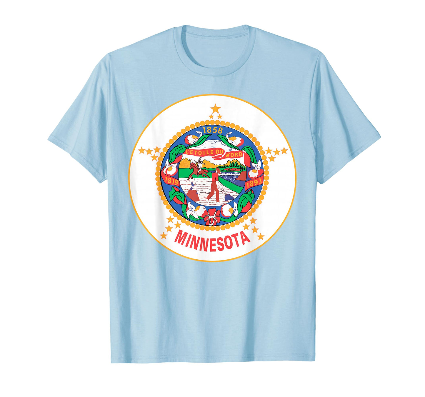 Minnesota MN State Flag USA T Shirt T-Shirt