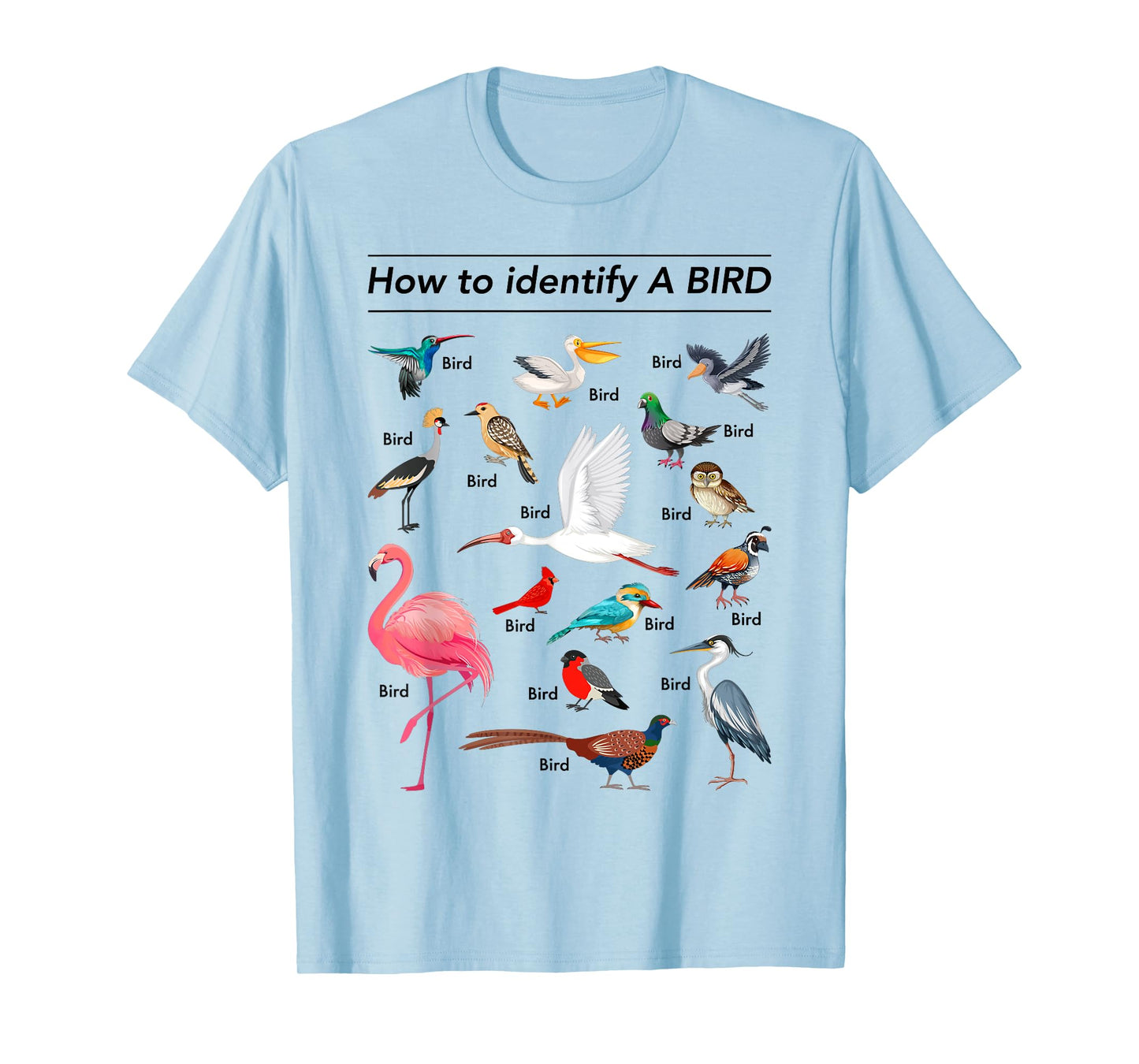 Birdwatcher Lover Funny Birdwatching How To Identify A Bird T-Shirt
