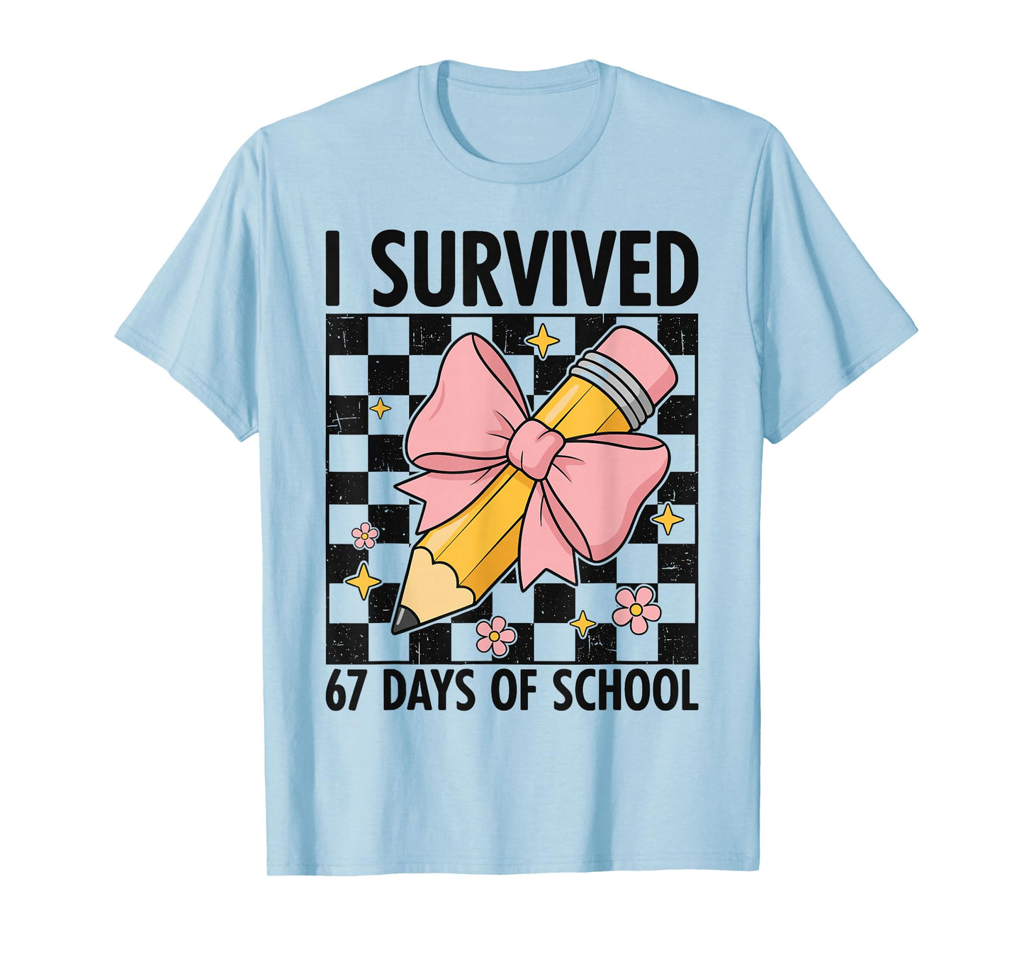 I Survived 67 Days of School Six Seven Meme for Men Women T-Shirt