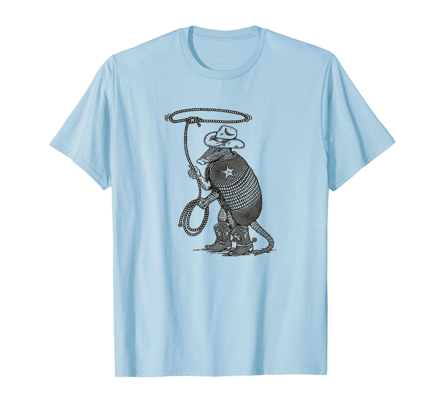 Vintage Cowboy Armadillo Western Funny Pet Desert T-Shirt