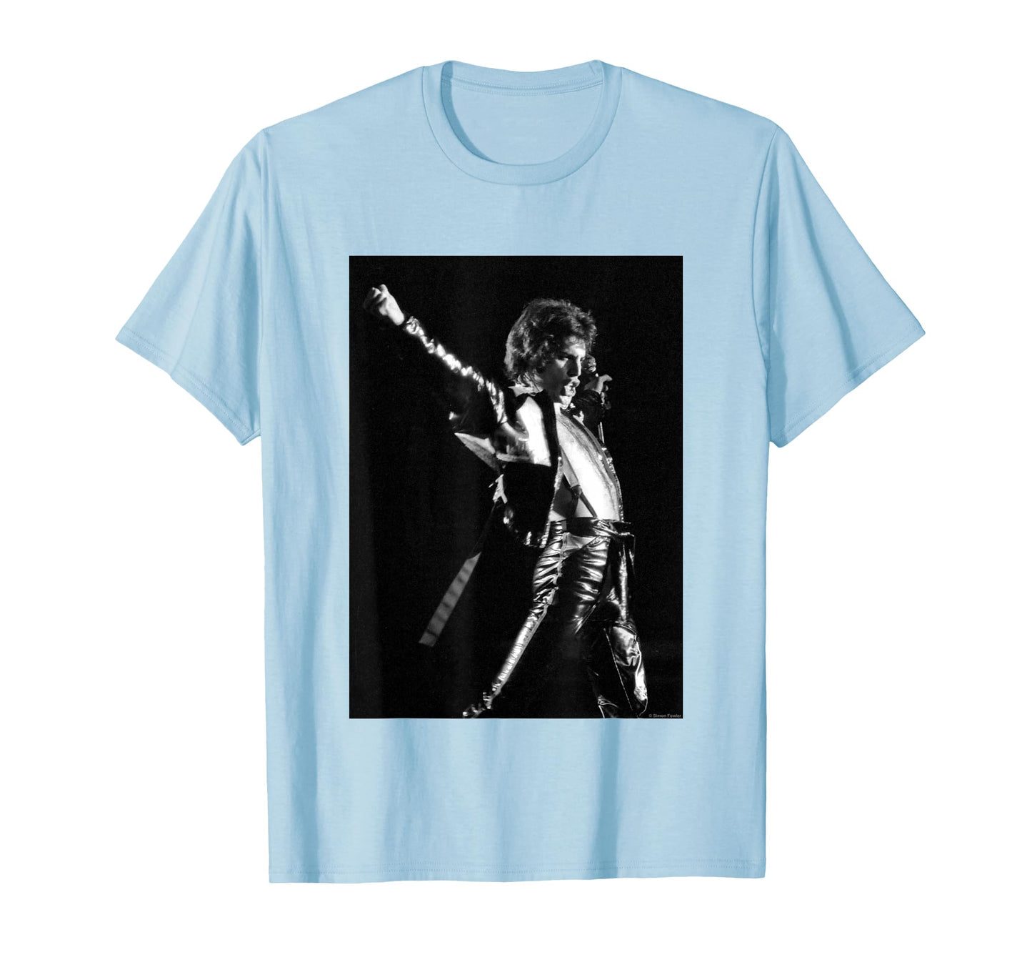 Freddie Mercury Of Queen Live Wembley 1979 By Simon Fowler T-Shirt