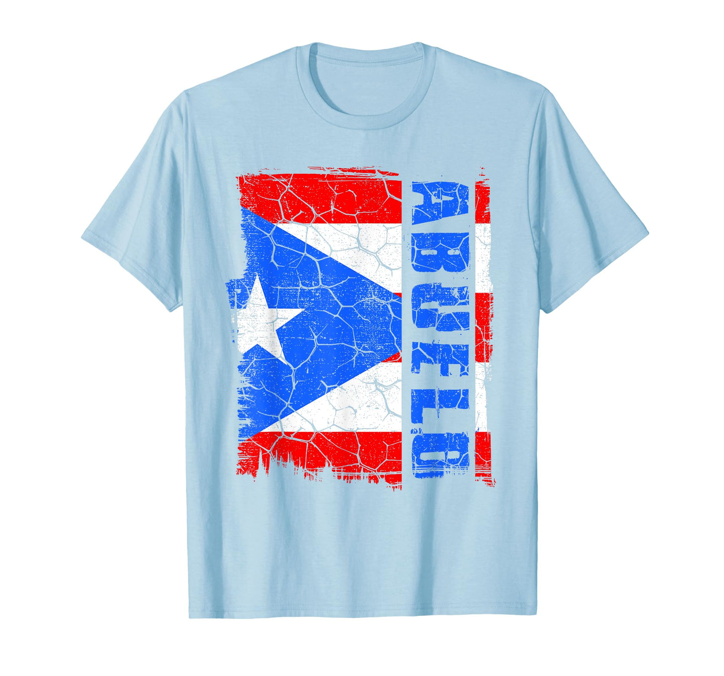 Puerto Rican Flag Abuelo Fathers Day Rico Papi Dad Grandpa T-Shirt