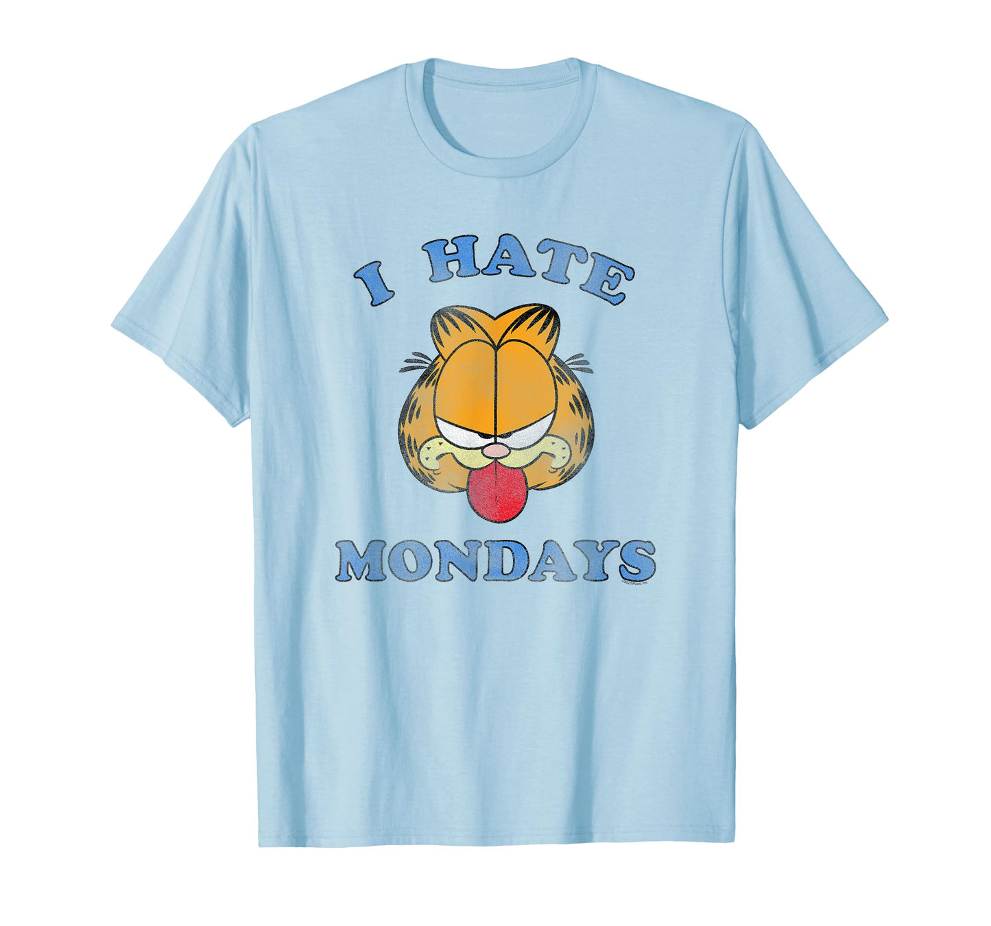 Garfield I Hate Mondays Funny Vintage Cartoon Cat T-Shirt