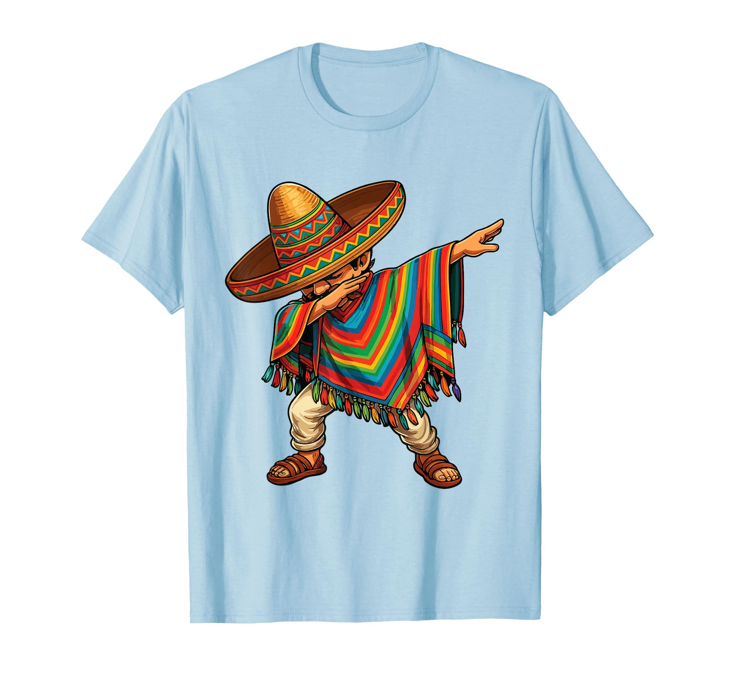 Mexican man dabbing 5 de mayo design boys cinco de mayo T-Shirt