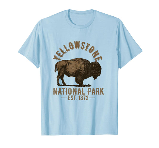 Yellowstone National Park Bison Souvenir Men Women Kids T-Shirt