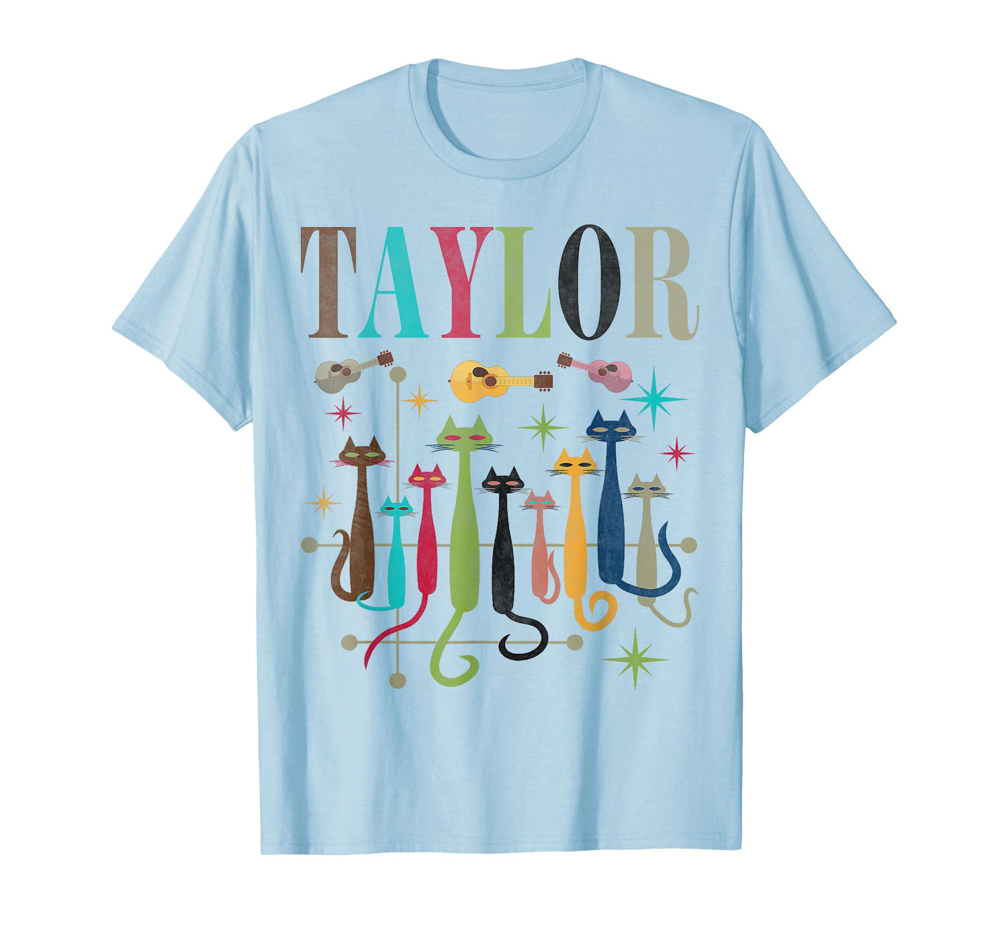 Retro Taylor Vintage Mid-Century Look Taylor Cats 50s 60s T-Shirt