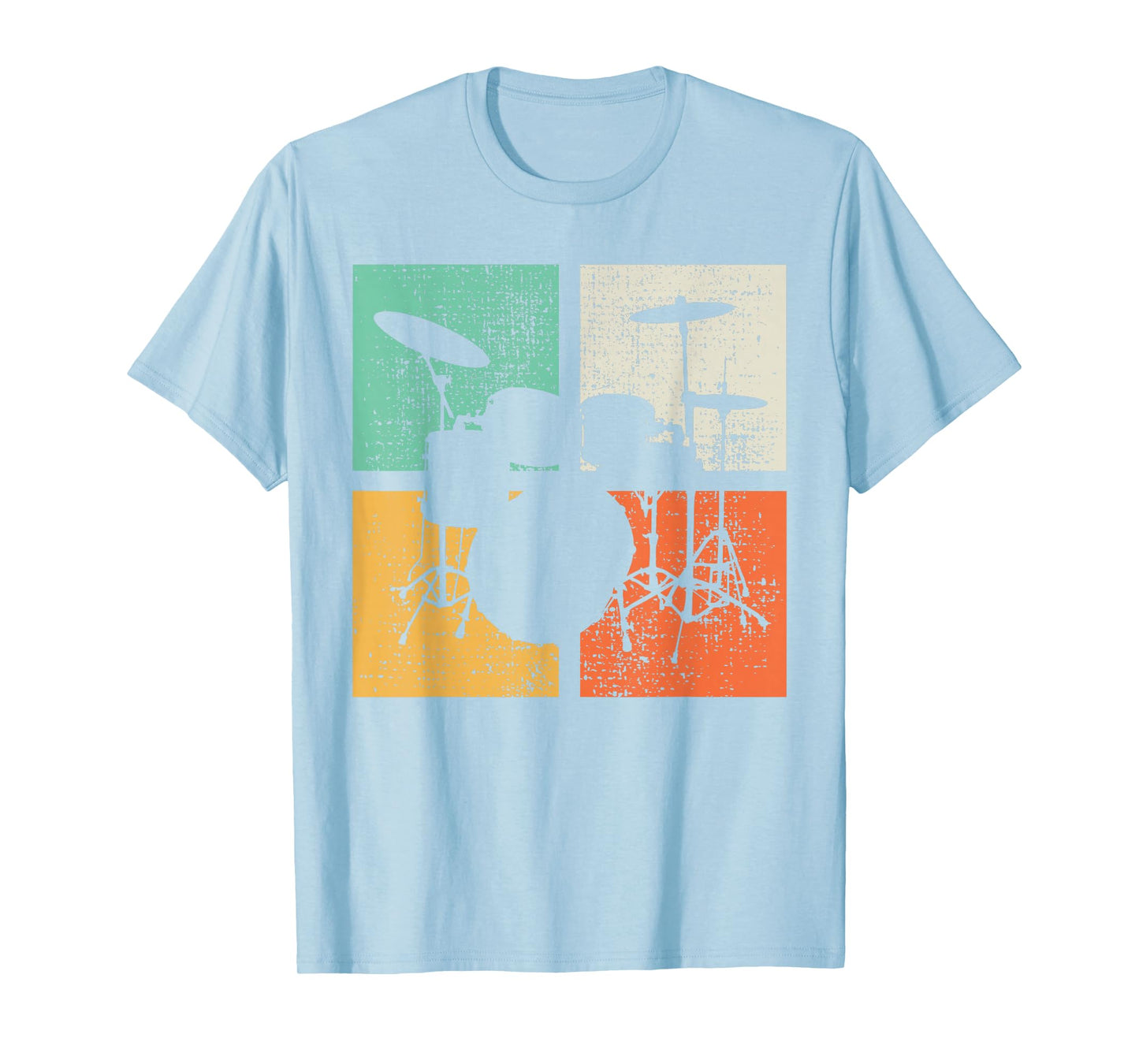 Drums Drummer Vintage Retro Drum Set T-Shirt