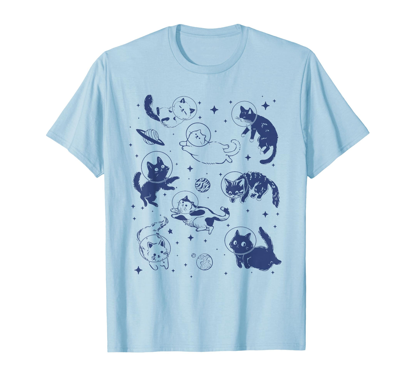 Cats Astronaut in Space Funny Space Cat for Cat Lover Gift T-Shirt