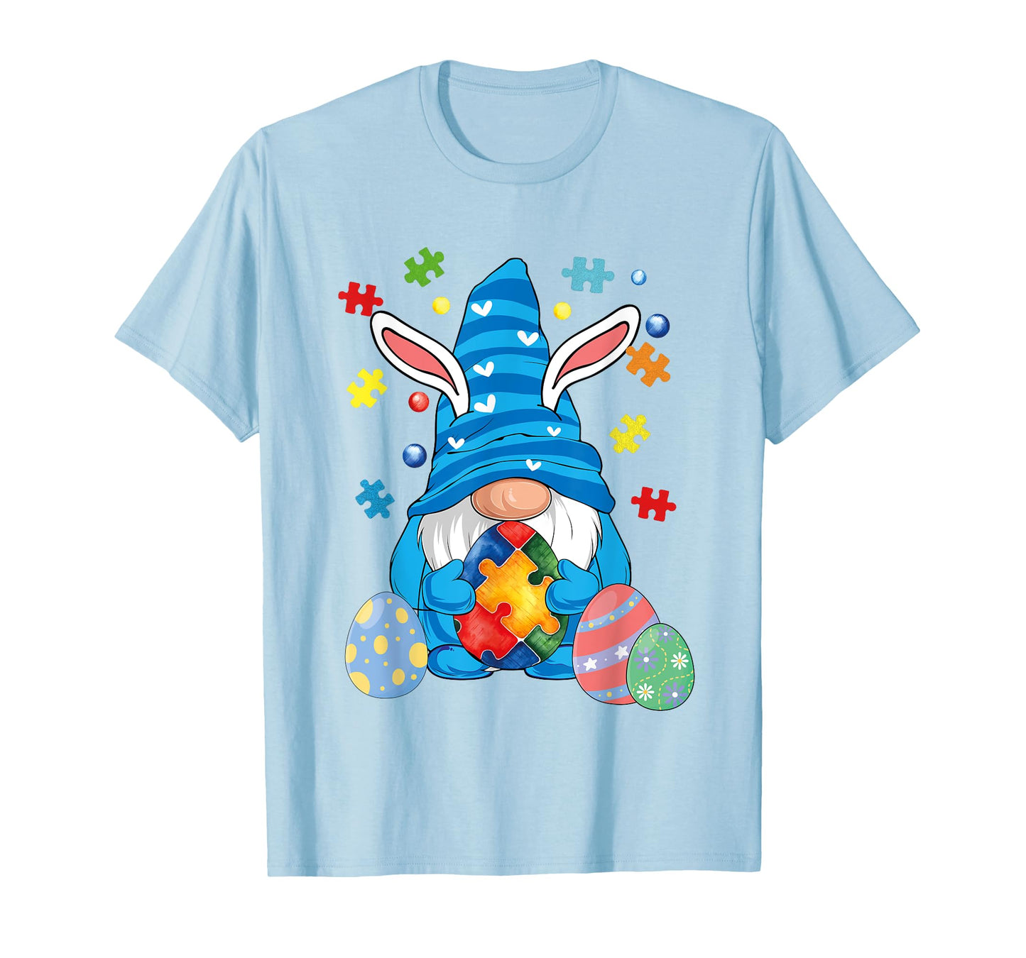 Autism Easter Gnome Autism Awareness Easter Day Gnomes Egg T-Shirt