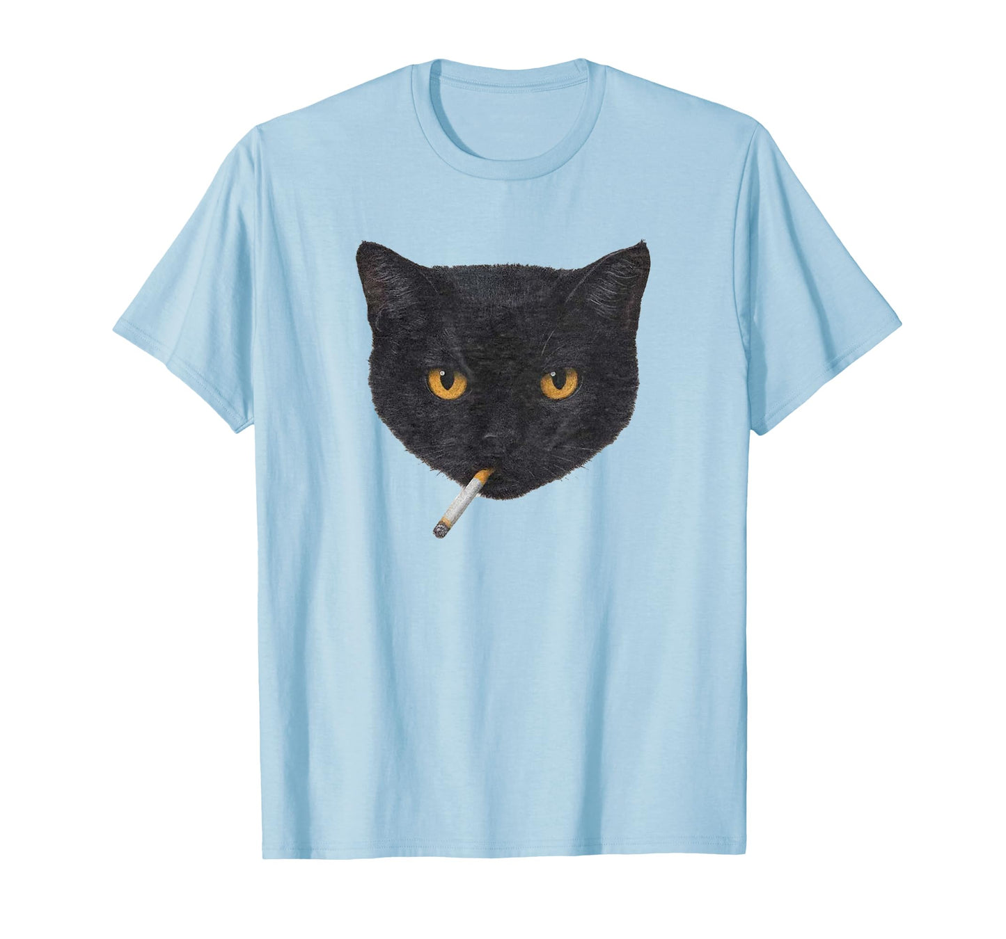 Smoking Cat Y2K Vintage Black Cat Retro 90s Grunge T-Shirt
