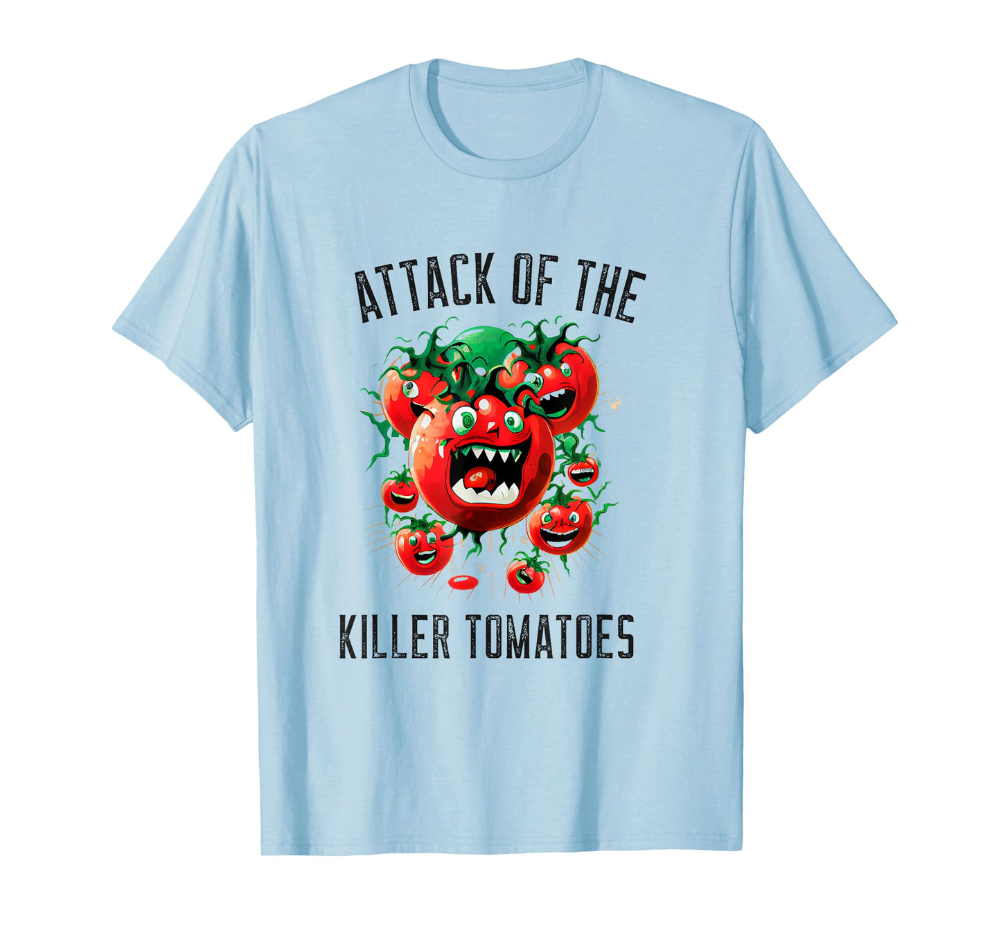 Attack of the Killer Tomatoes Vegan Vegetarian Garden T-Shirt
