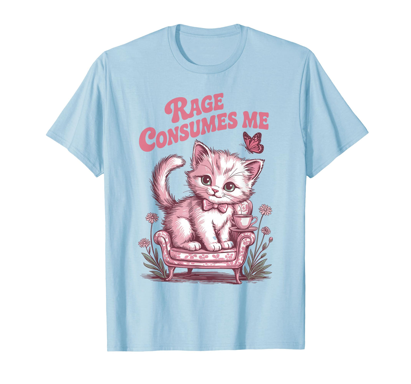 Rage Consumes Me Funny Cat Meme T-Shirt
