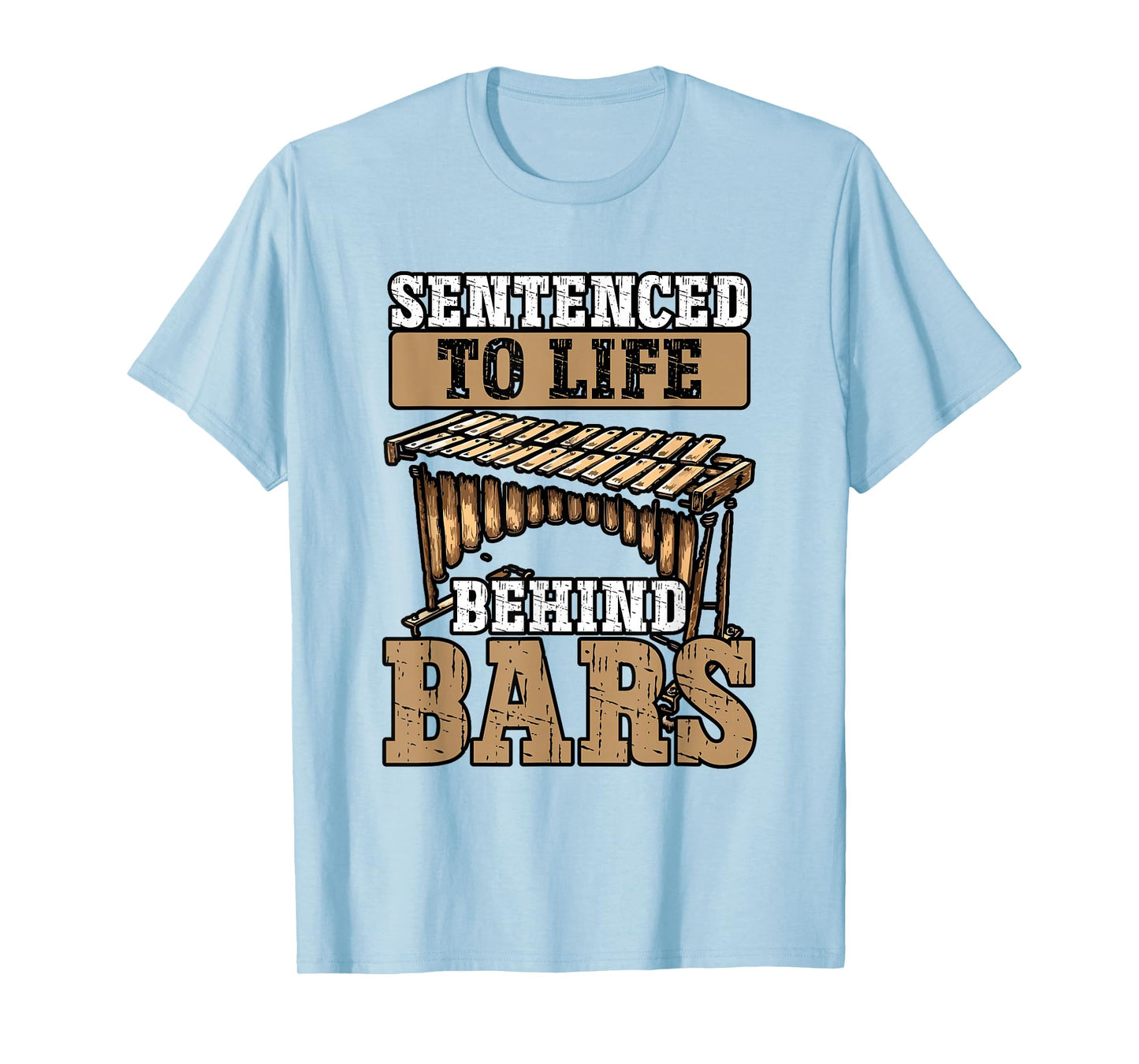 Marimbist Life behind Bars Orchestra Marching Band Marimba T-Shirt