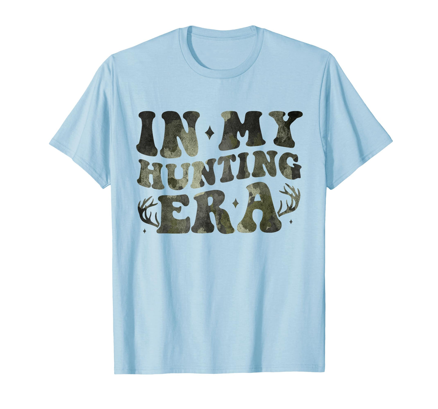 In My Hunting Era Camoflage Camo US Flag Hunter Men Women T-Shirt