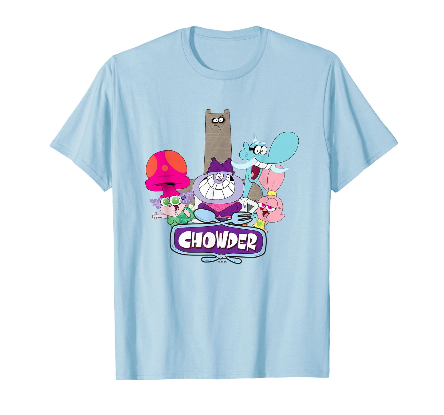 Chowder Main Characters Group Shot Logo T-Shirt