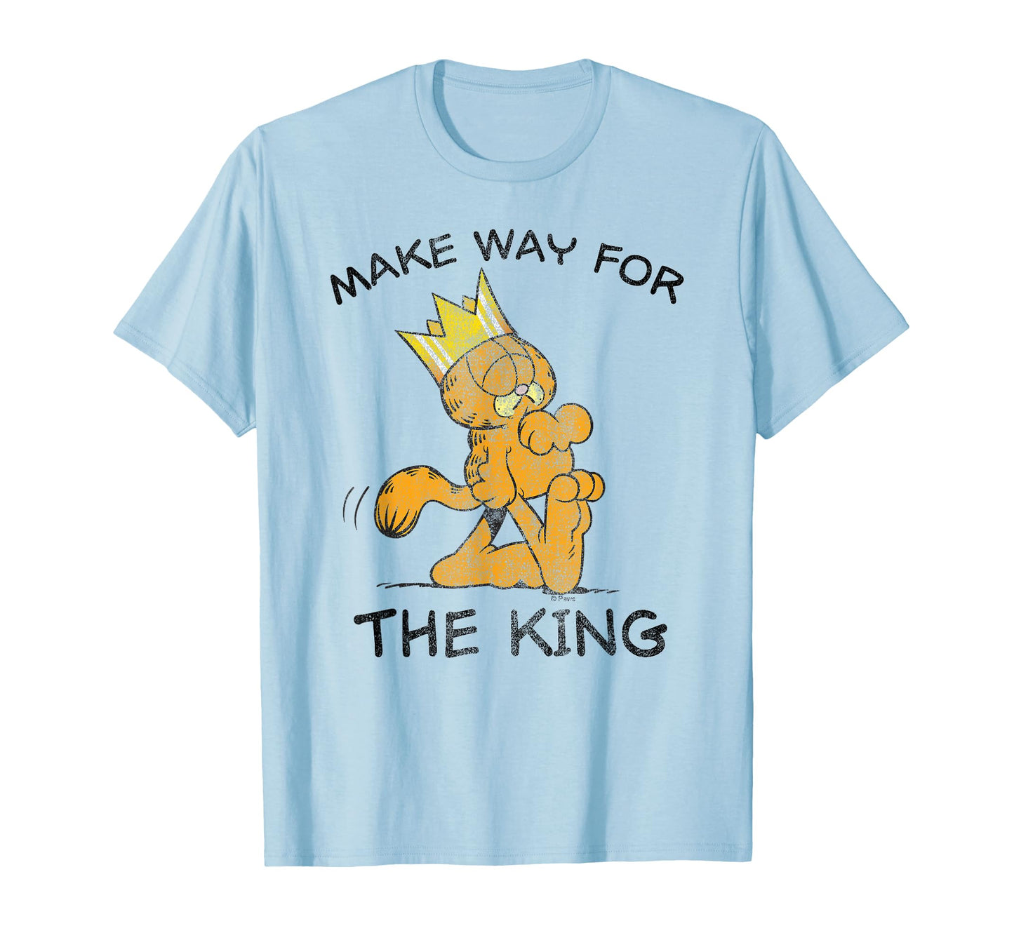 Garfield Make Way for The King Cartoon Cat T-Shirt