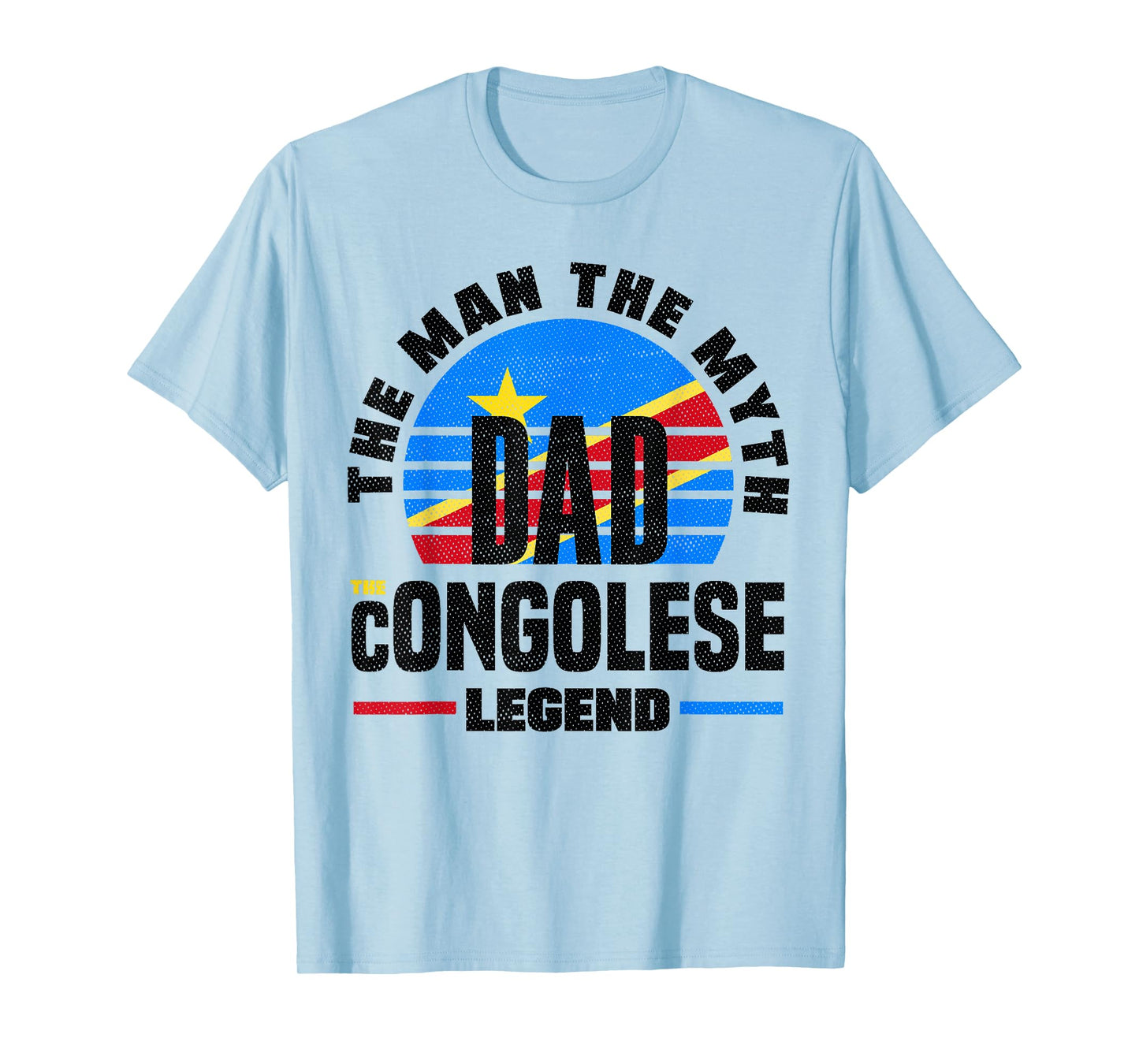 Congolese DR Congo Congolese Flag Fathers Day T-Shirt